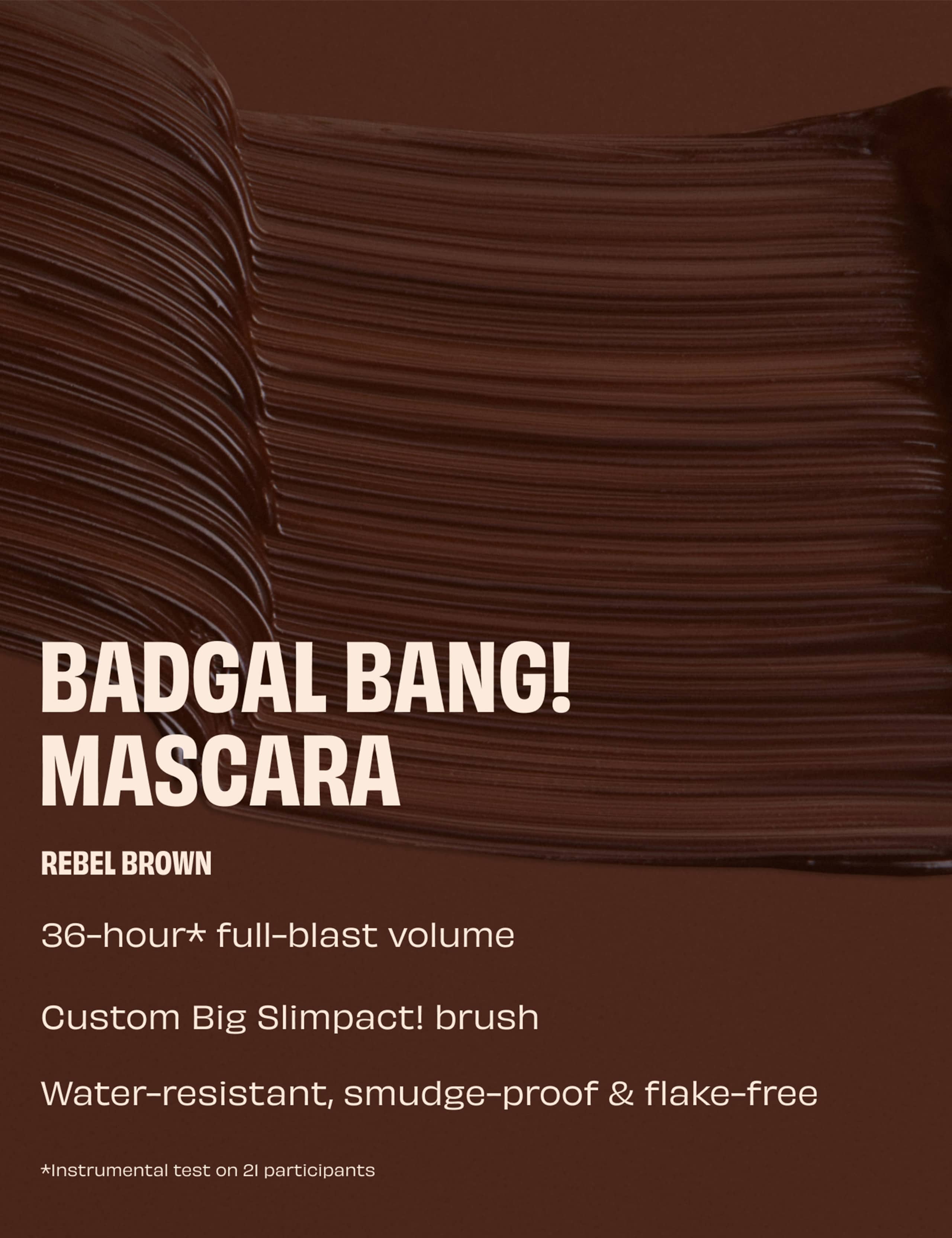 Limited Edition Badgal Bang! Volumising Mascara Shade Rebel Brown 8.5g 4 of 10