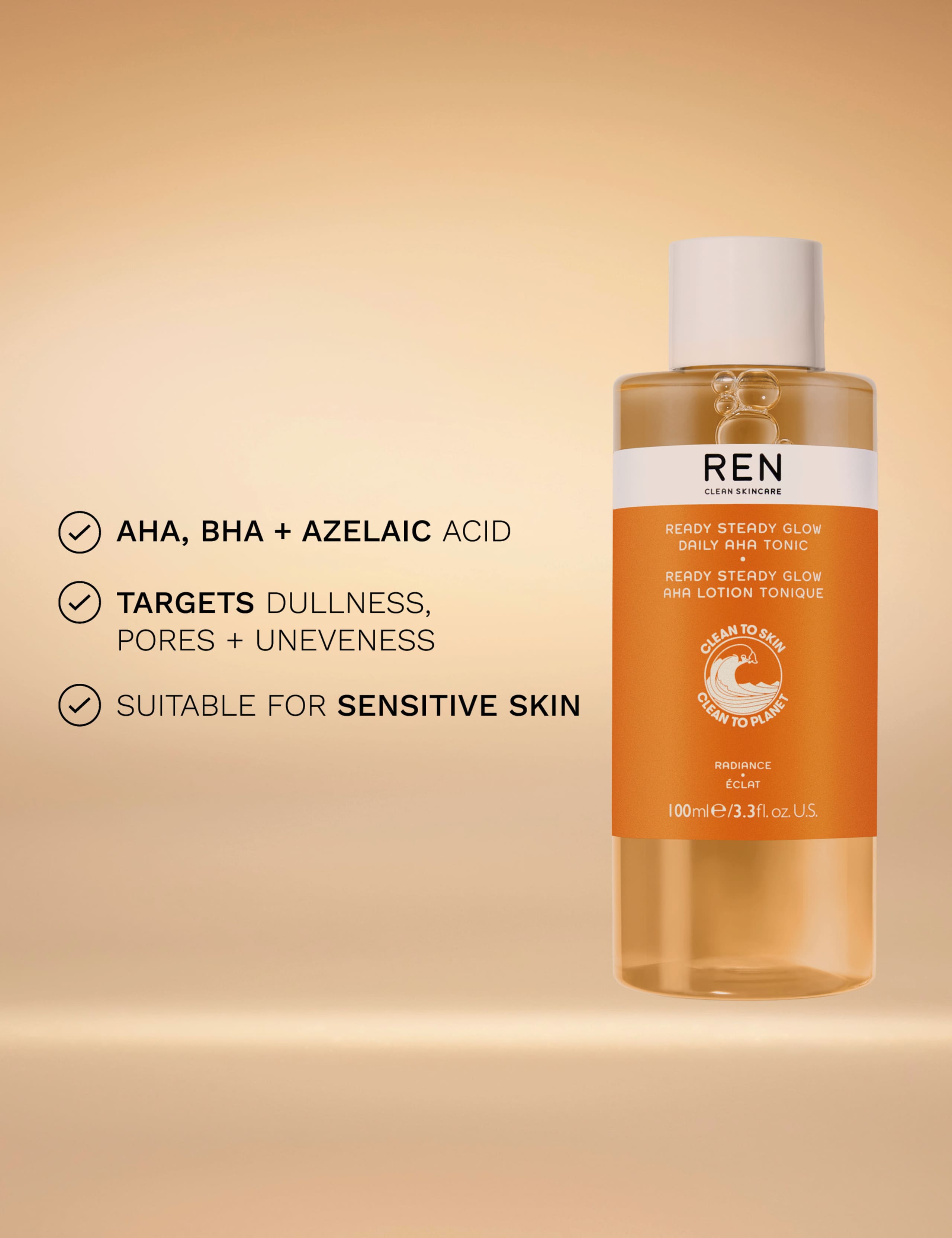 Ready Steady Glow Daily AHA Tonic 100ml 3 of 4