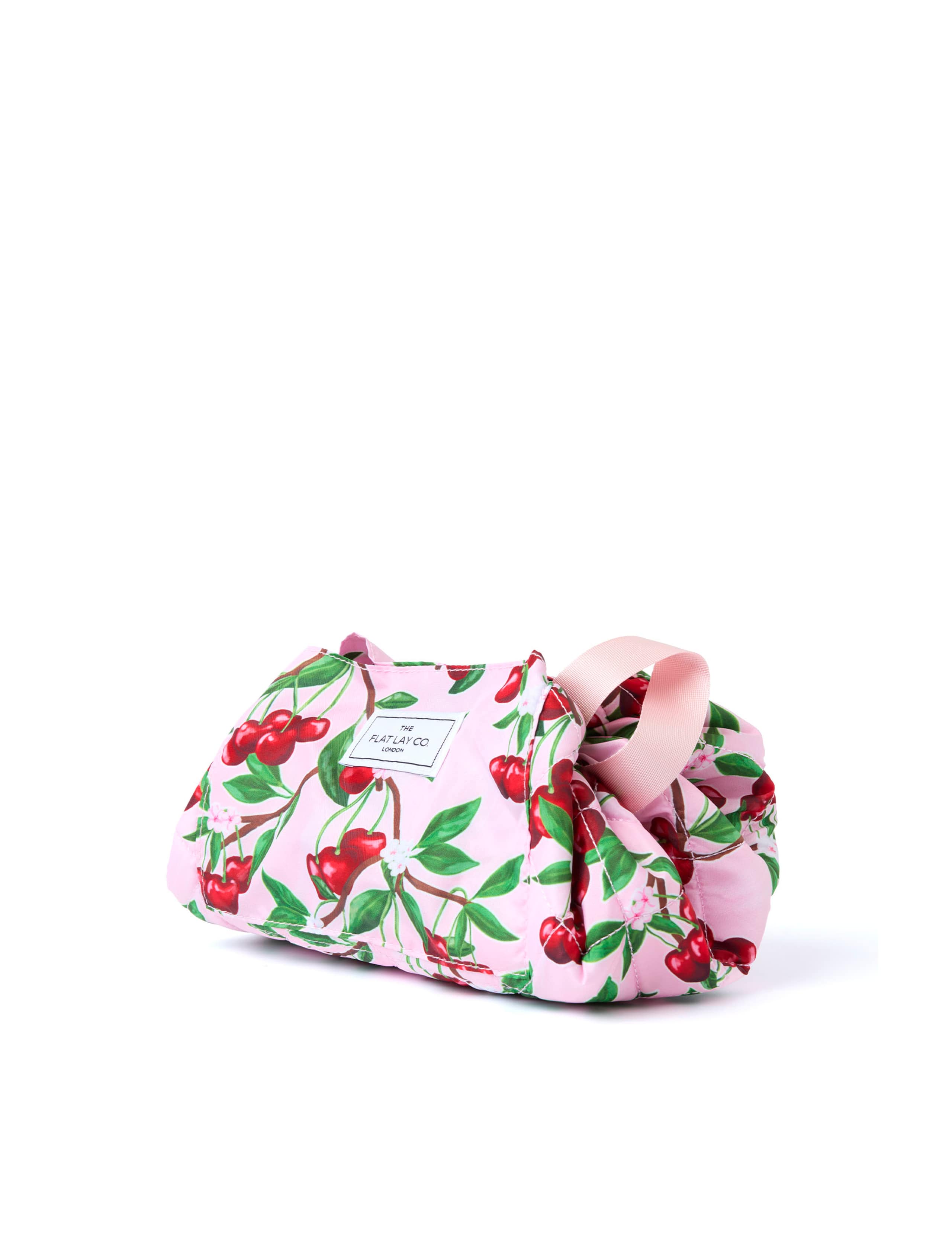 Drawstring Flat Lay Makeup Bag - Cherries 2 of 9