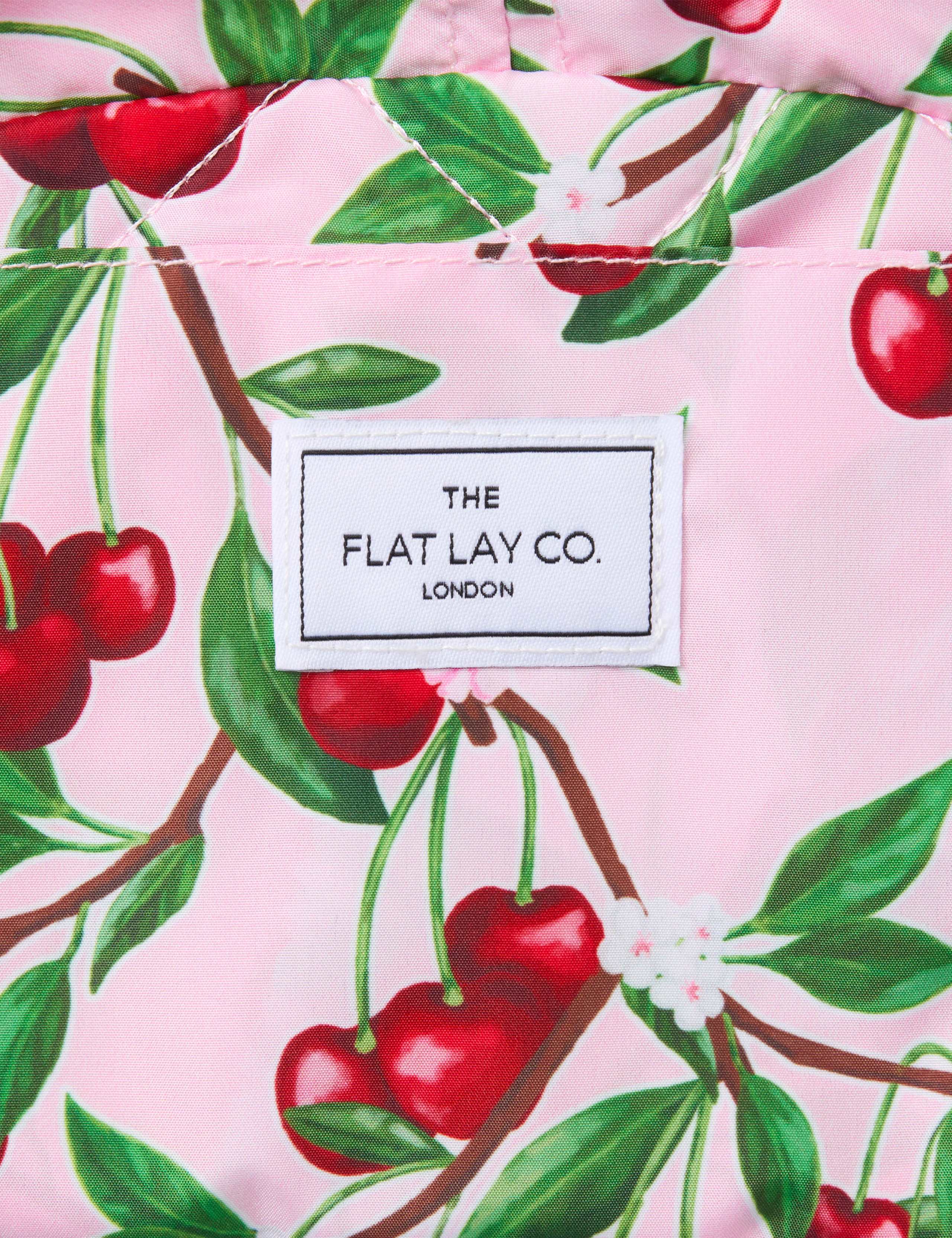 Drawstring Flat Lay Makeup Bag - Cherries 6 of 9