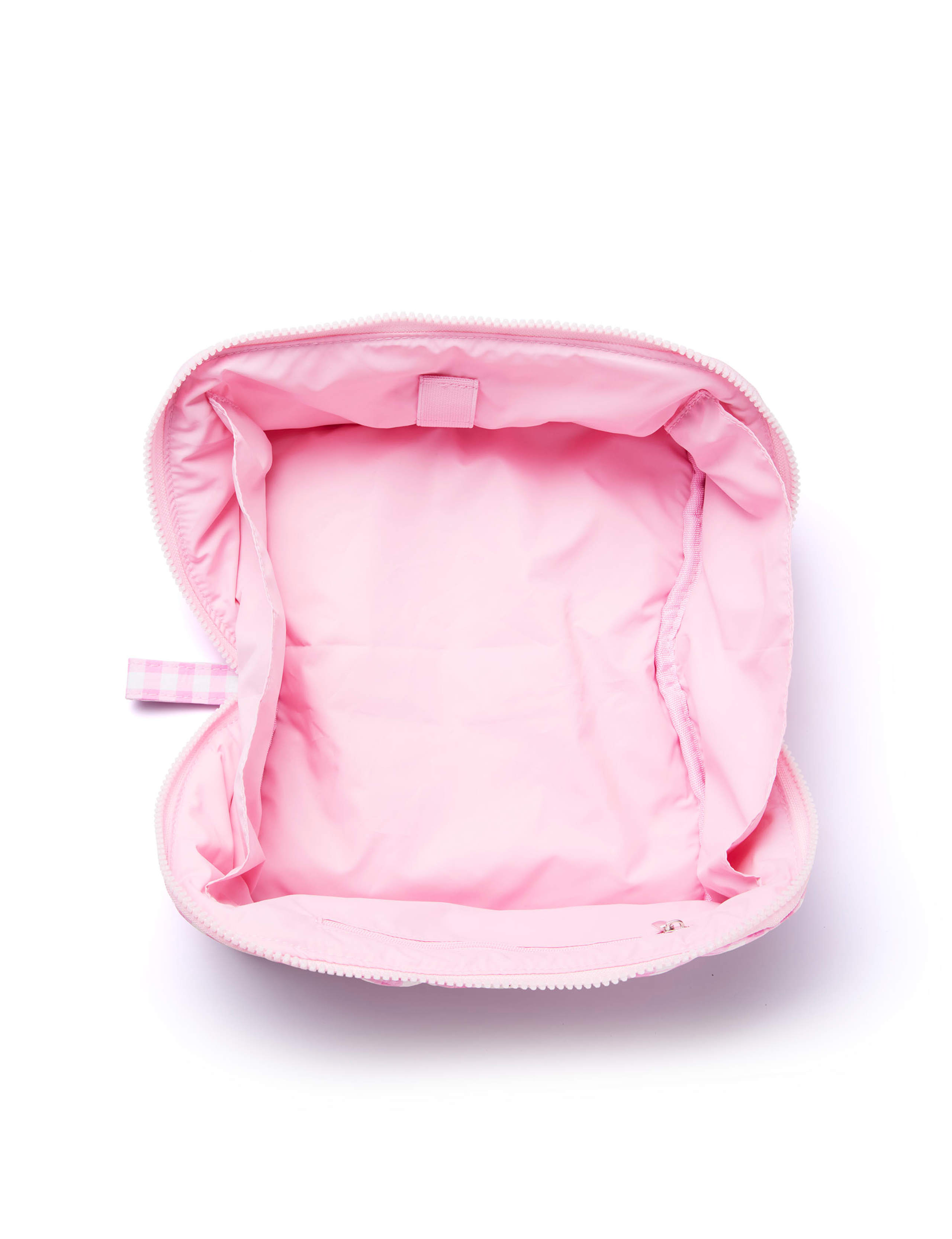 Flat Lay Makeup Box Bag - Pink Gingham Marshmallow 5 of 7