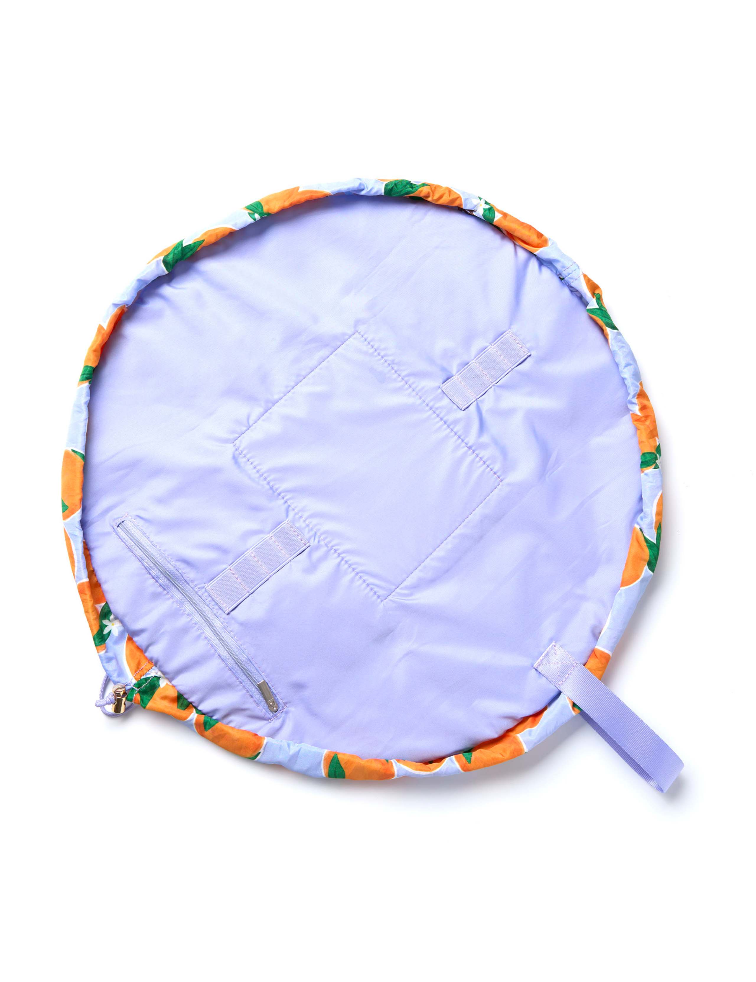 Drawstring Flat Lay Makeup Bag - Mediterranean Oranges 3 of 7
