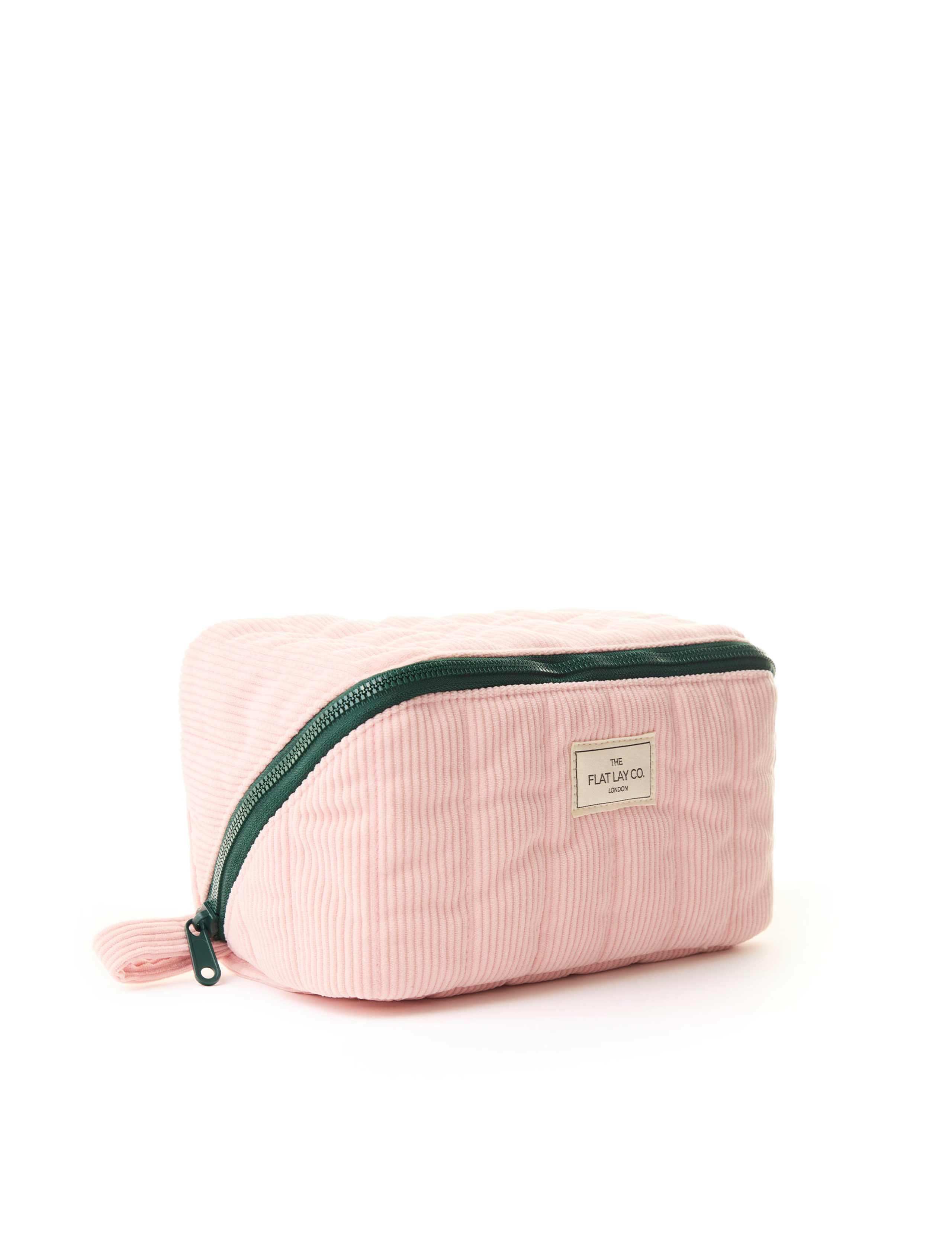 Marshmallow Flat Lay Makeup Box Bag - Pink Cord 2 of 8