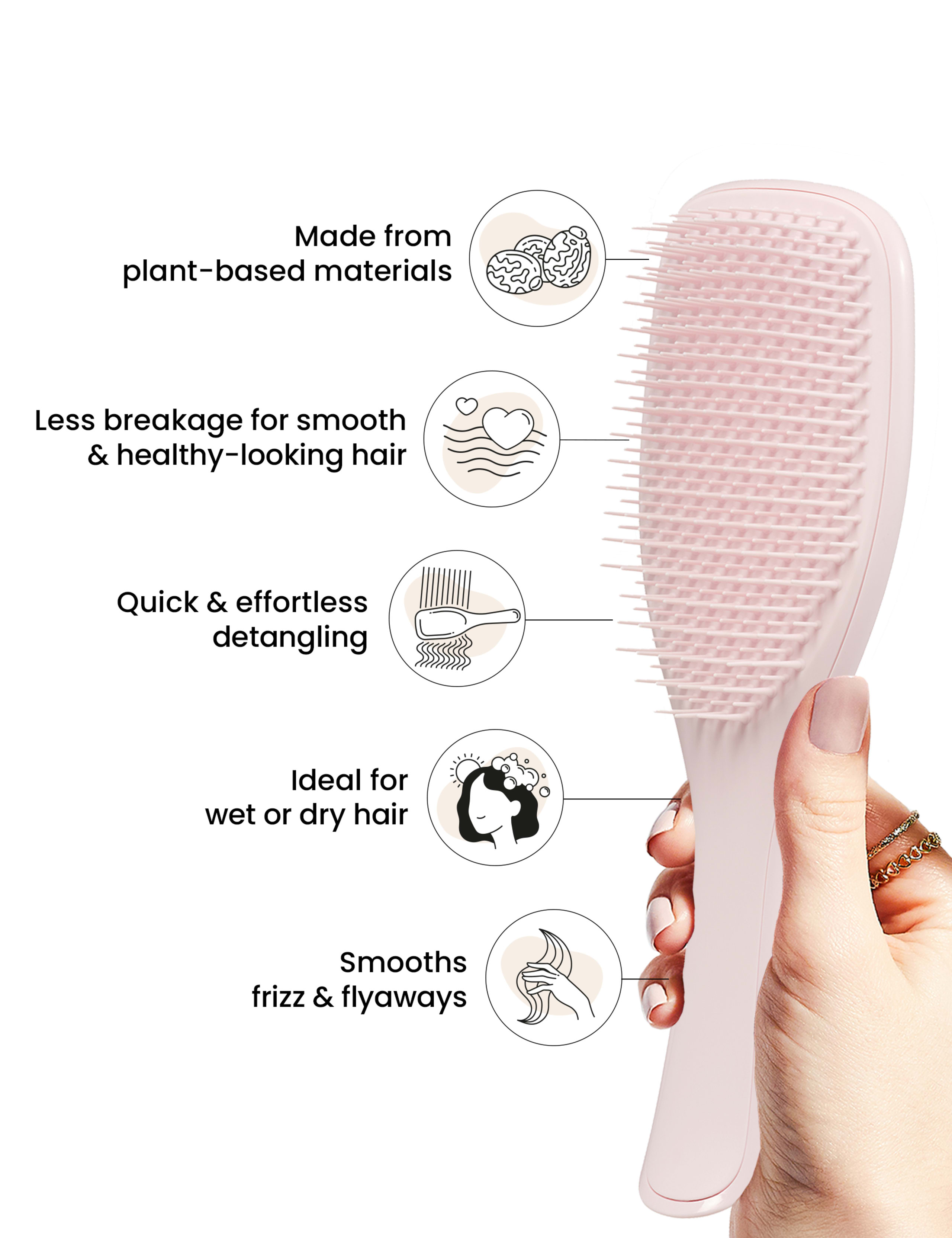 Ultimate Detangler Plant Brush Marshmallow Pink 85g 7 of 7