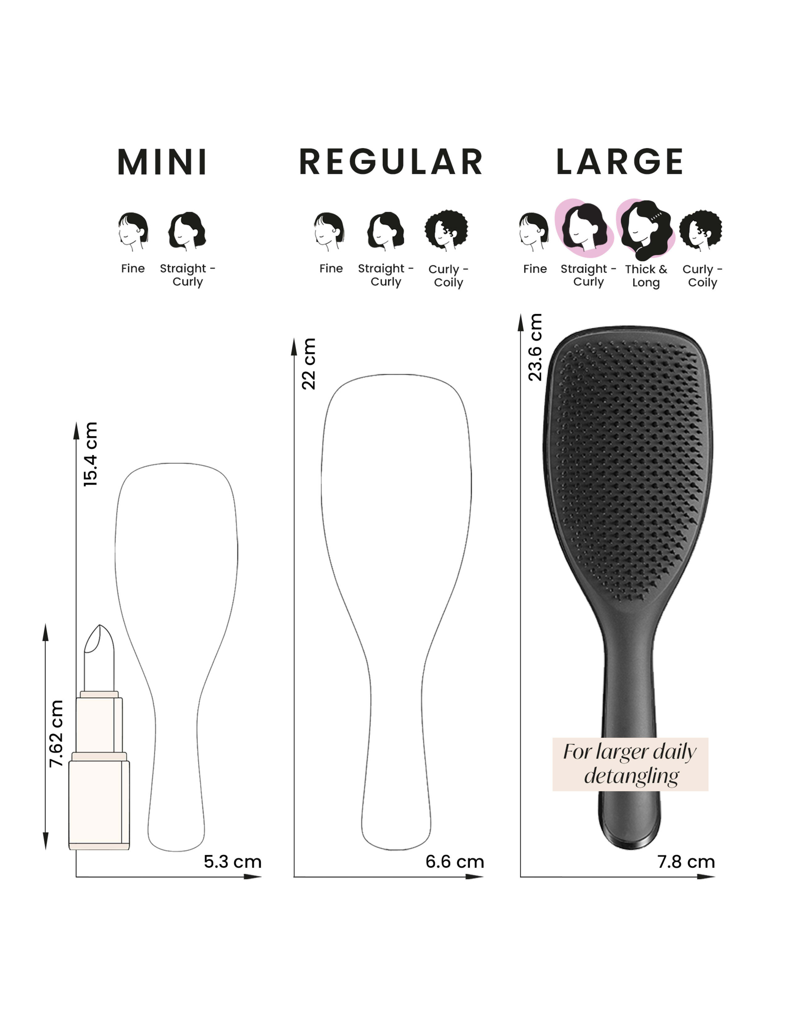 Large Ultimate Detangler Black Gloss 112g 5 of 7