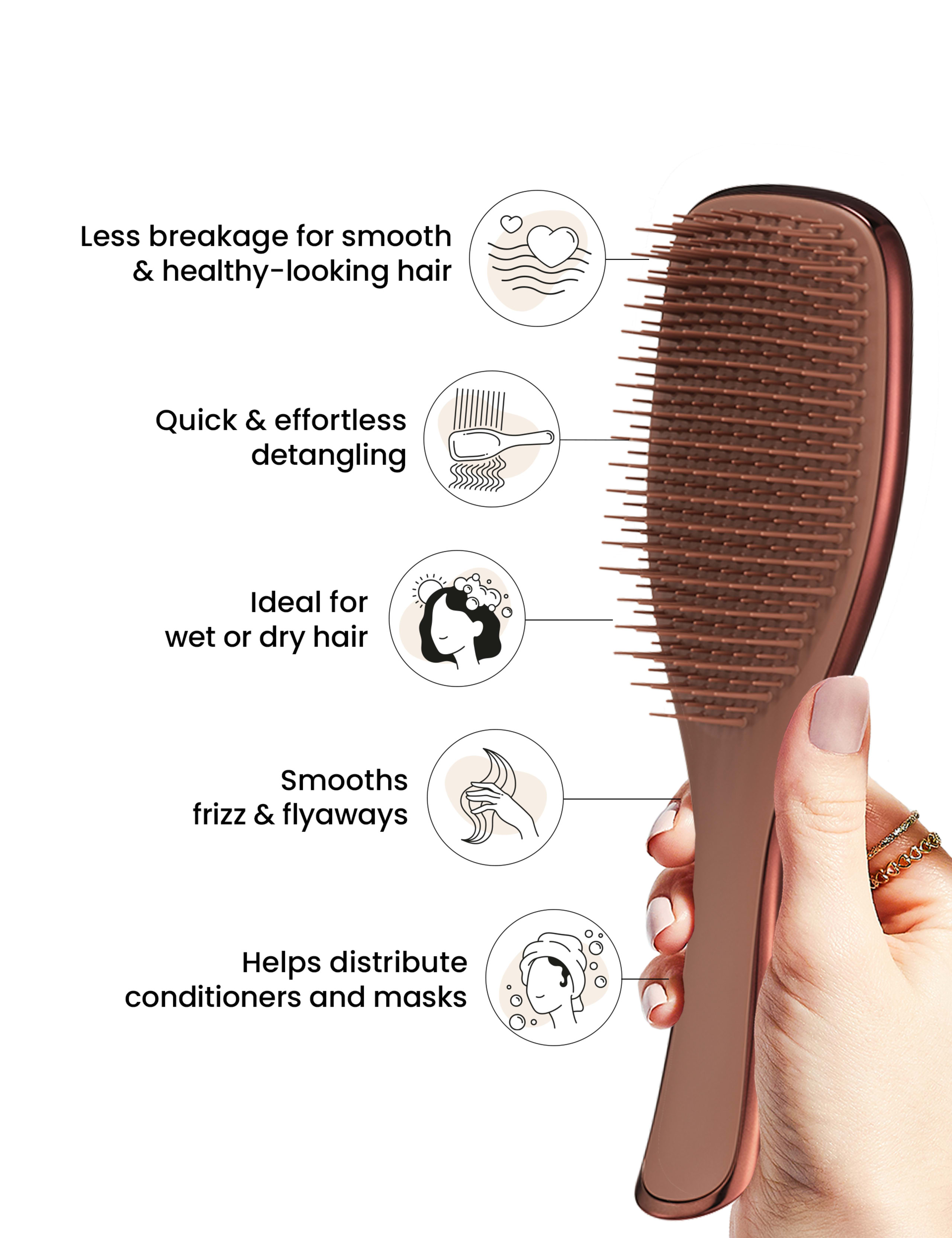 Ultimate Detangler Chrome Champagne Gold 90g 7 of 7