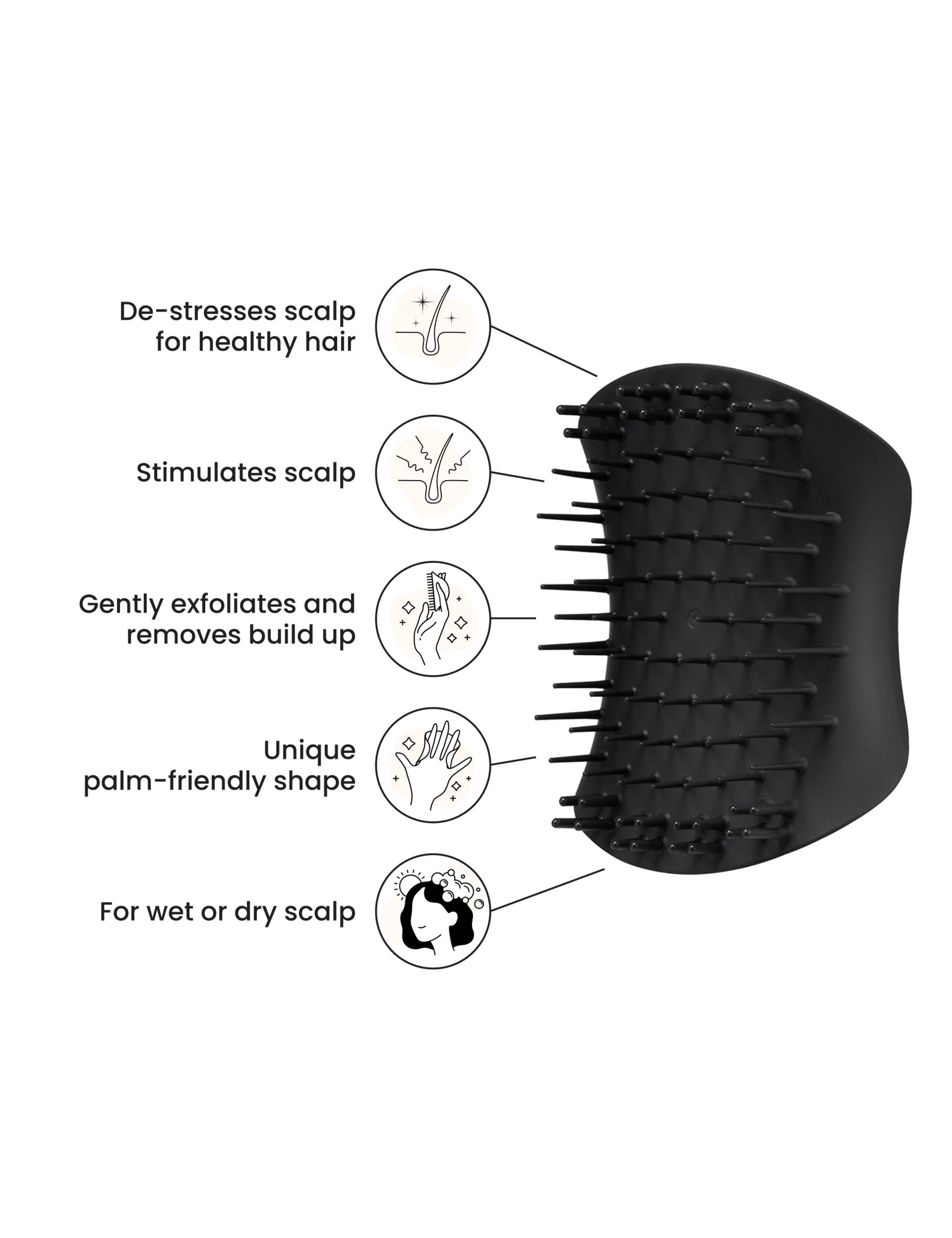Scalp Brush Onyx Black 36g 5 of 5