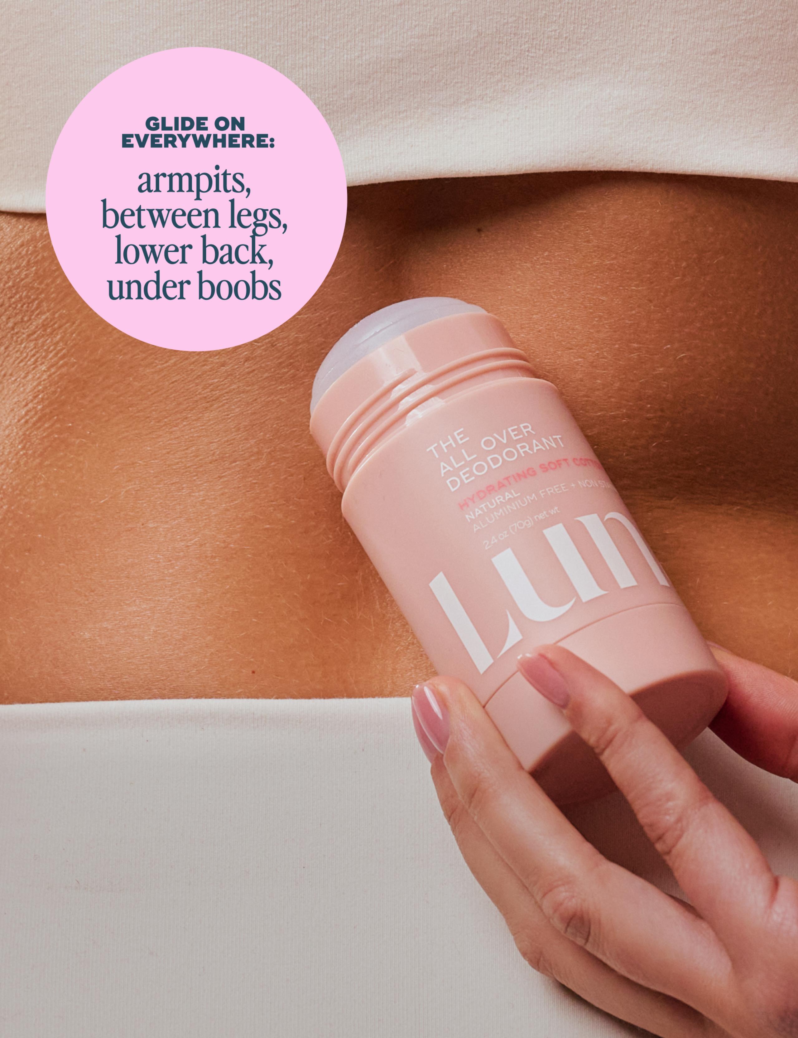 The All Over Deodorant™- Extra-strength, Natural, Non-Staining Deodorant Stick - Soft Cotton 70g 4 of 7