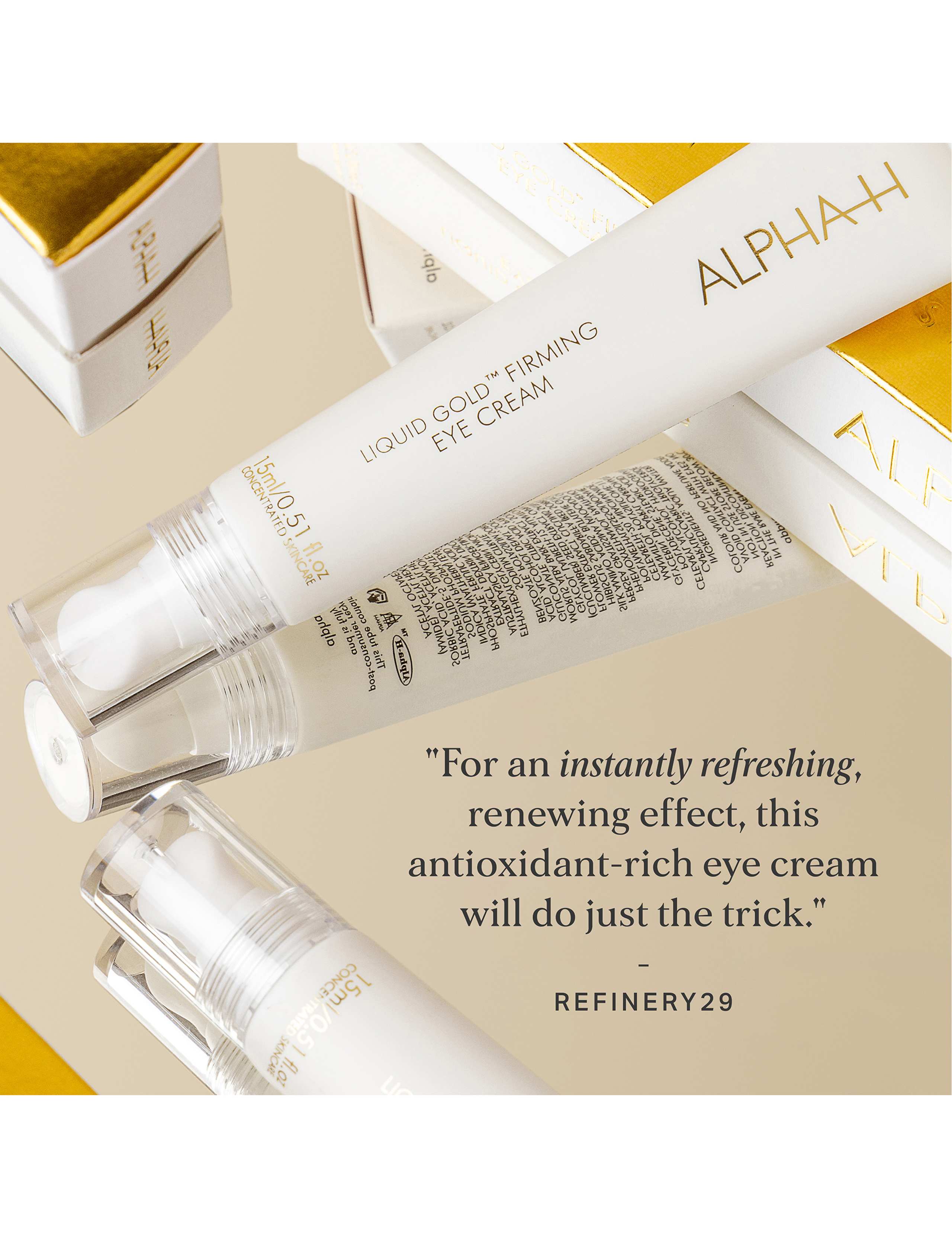 Liquid Gold Firming Eye Cream with Lime Pearl AHAs 15ml 7 of 7