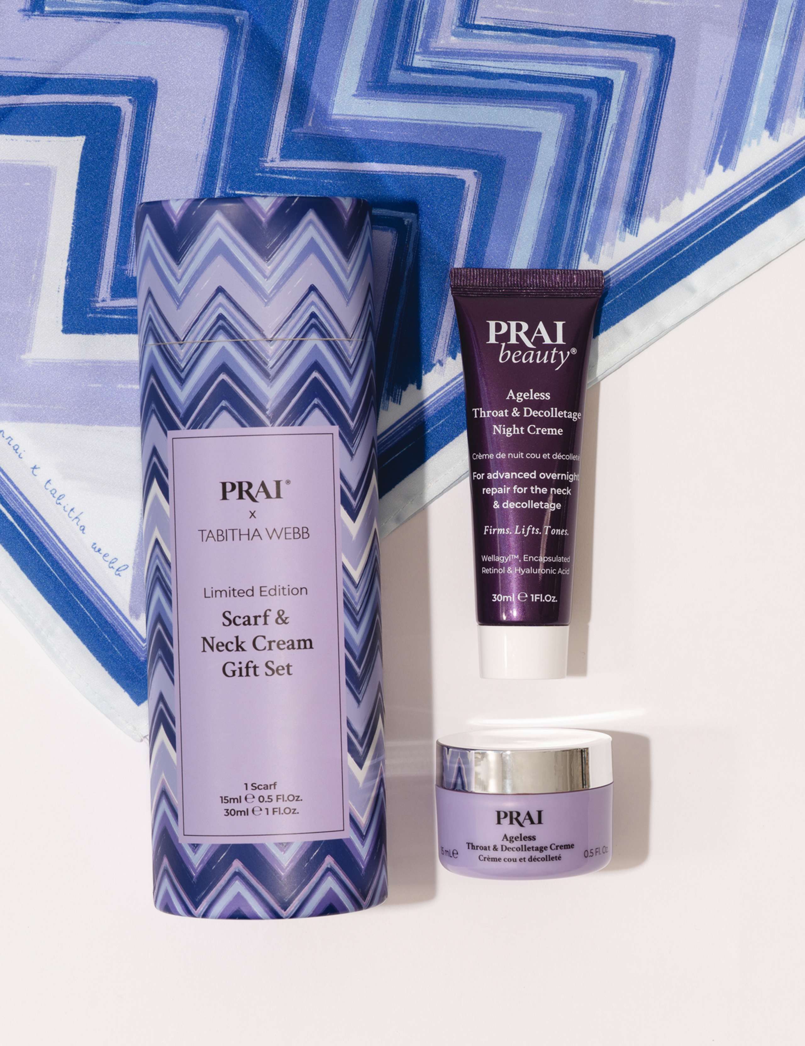 PRAI x Tabitha Webb Neck Scarf & Neck Cream Duo 2 of 3