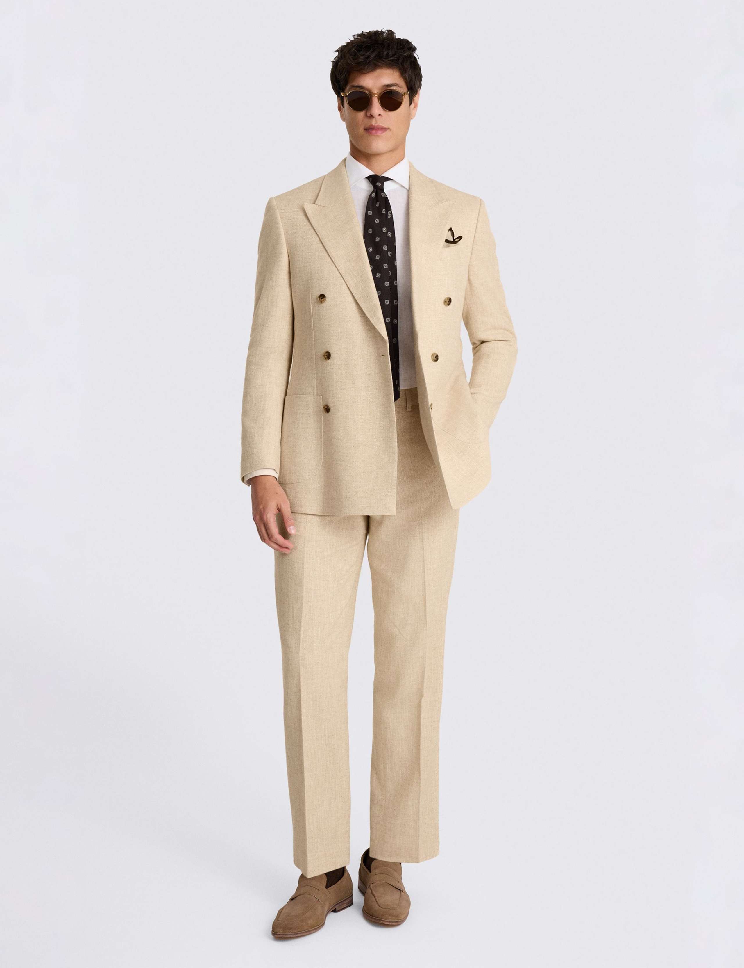 Relaxed Fit Linen Cotton Twill Suit Jacket 2 of 4