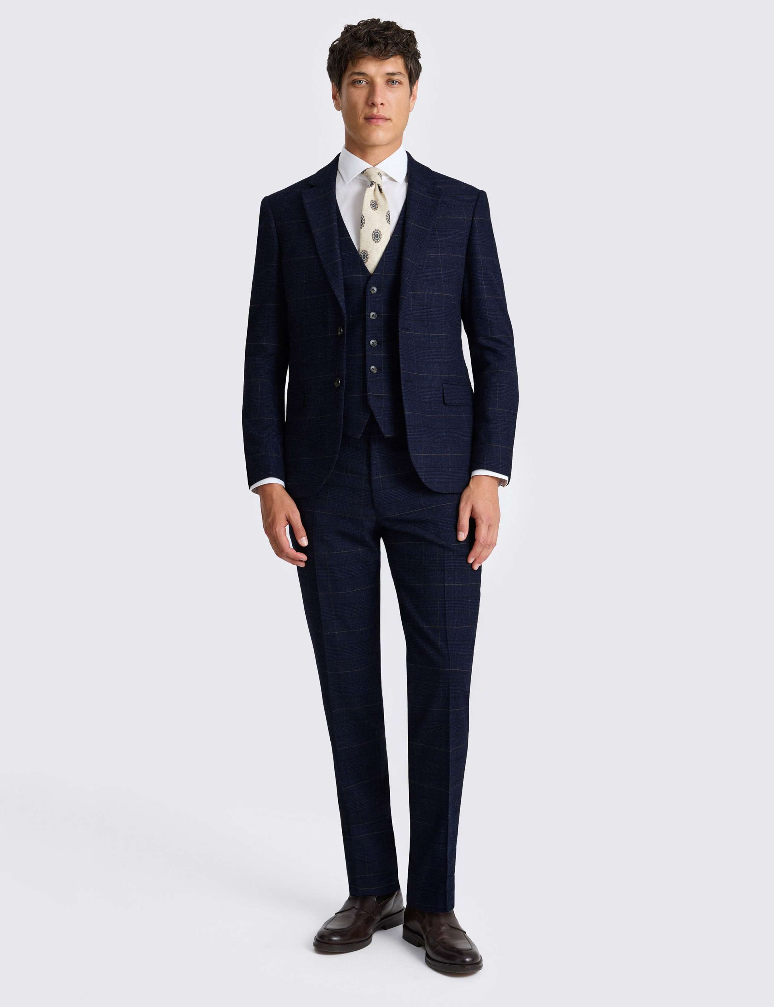 Slim Fit Check Stretch Suit Jacket 3 of 7