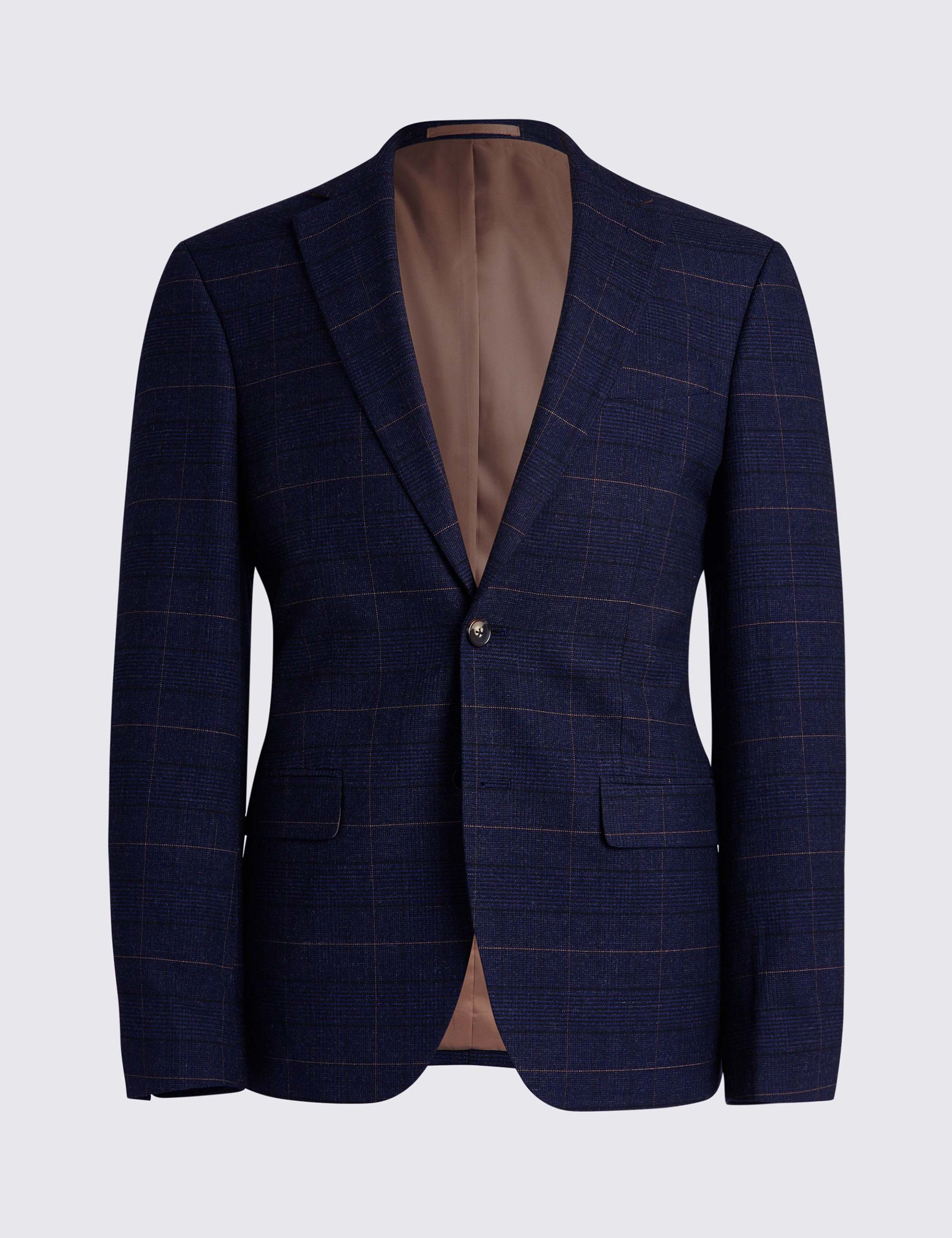 Slim Fit Check Stretch Suit Jacket 2 of 7