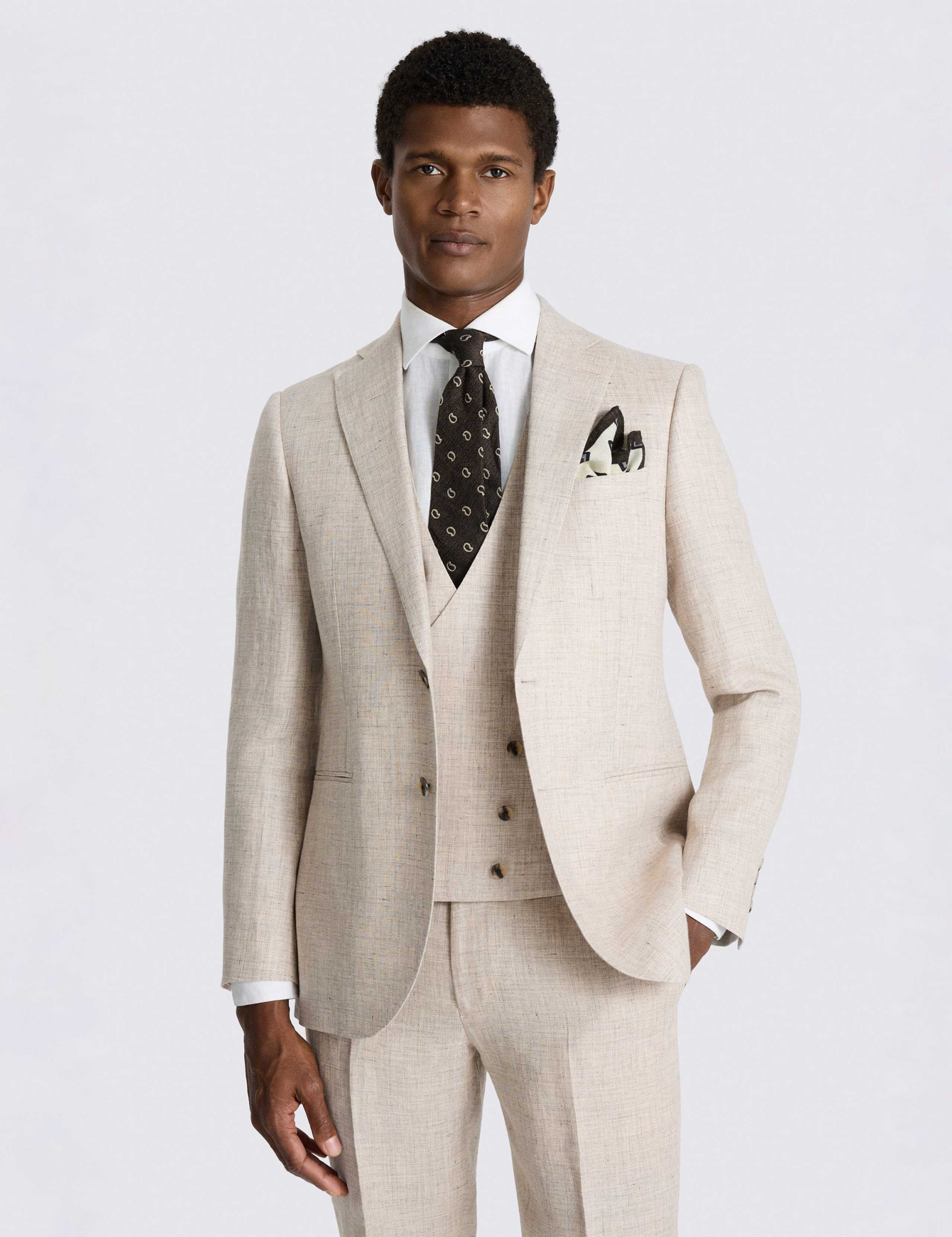 Slim Fit Pure Linen Suit Jacket 1 of 6