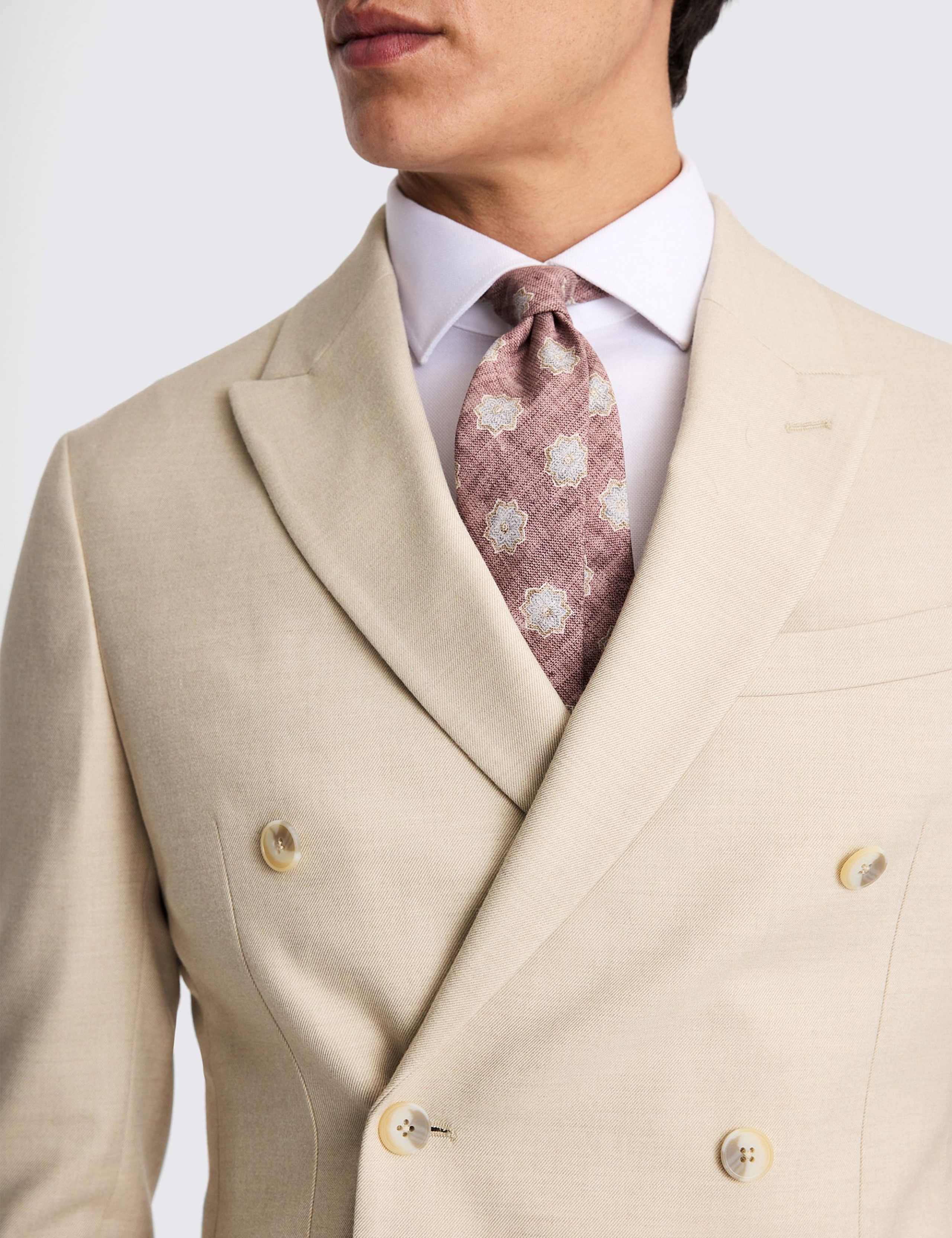 Slim Fit Double Breasted Suit Jacket 5 of 5