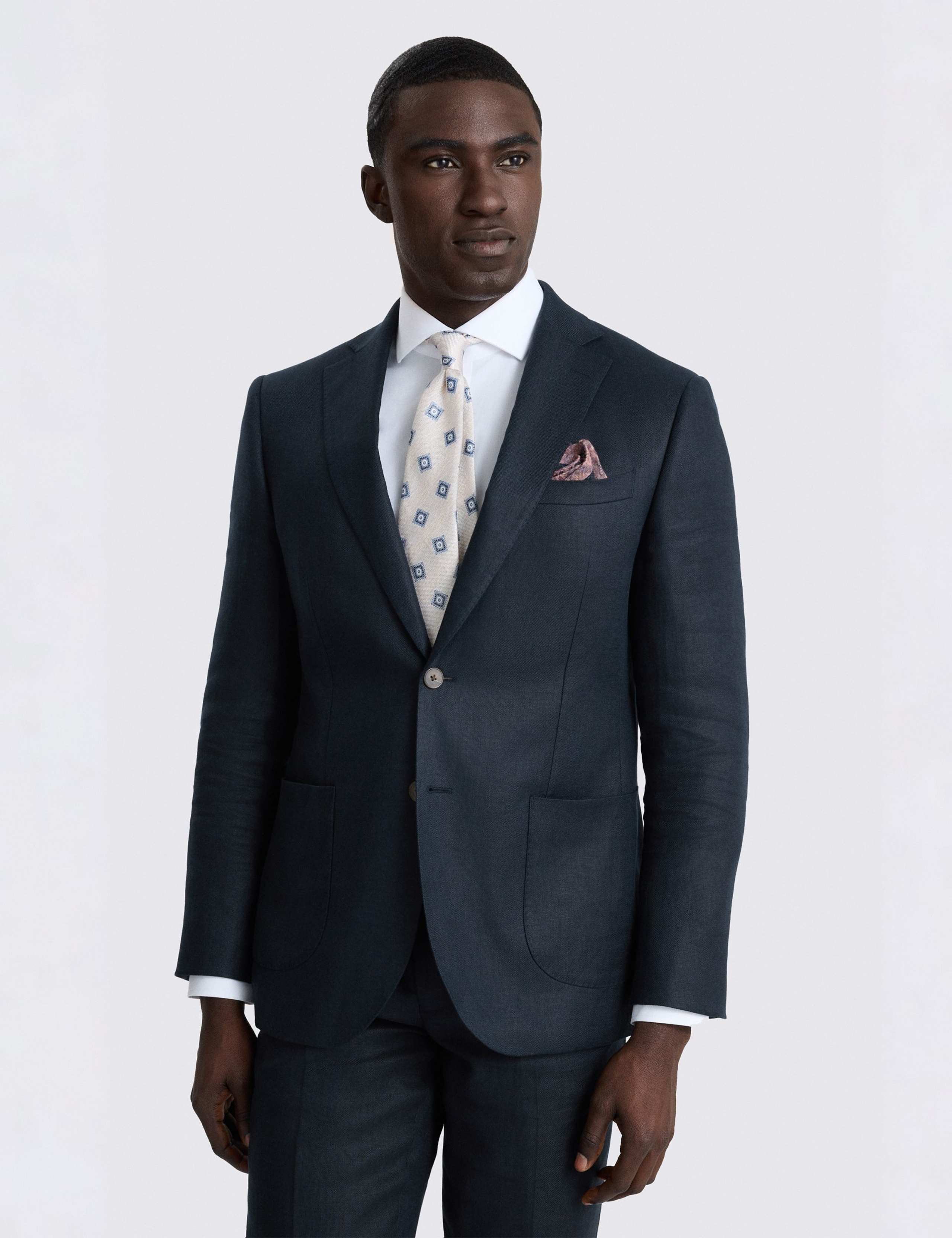 Slim Fit Pure Linen Twill Suit Jacket 1 of 7