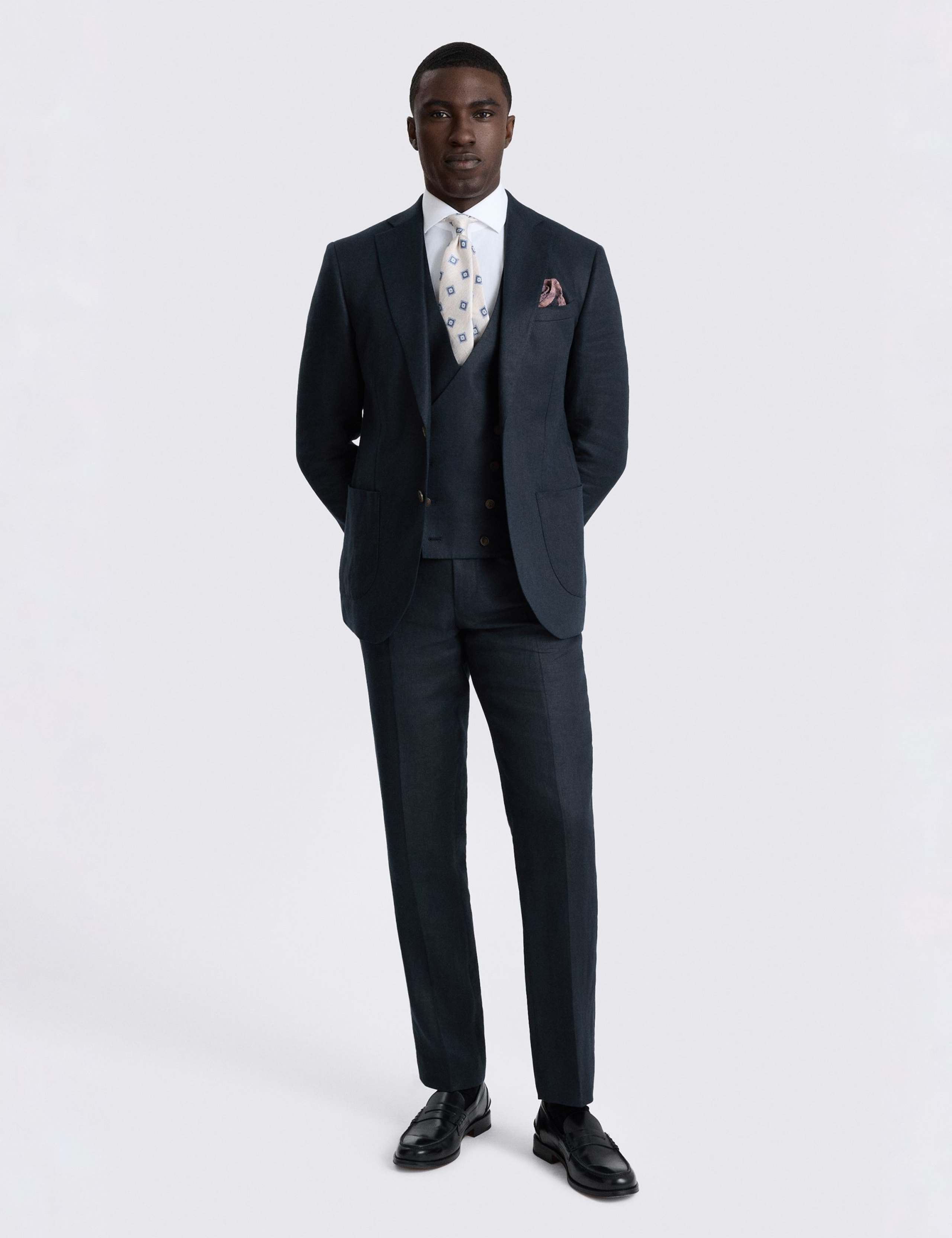 Slim Fit Pure Linen Twill Suit Jacket 3 of 7