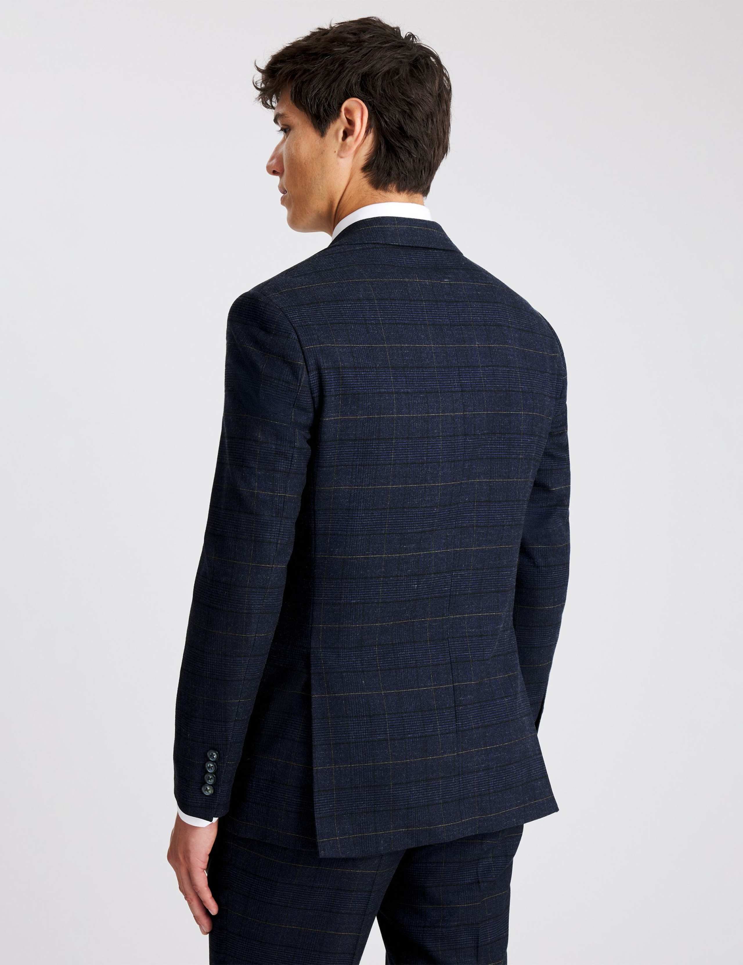 Tailored Fit Check Suit Jacket 5 of 7