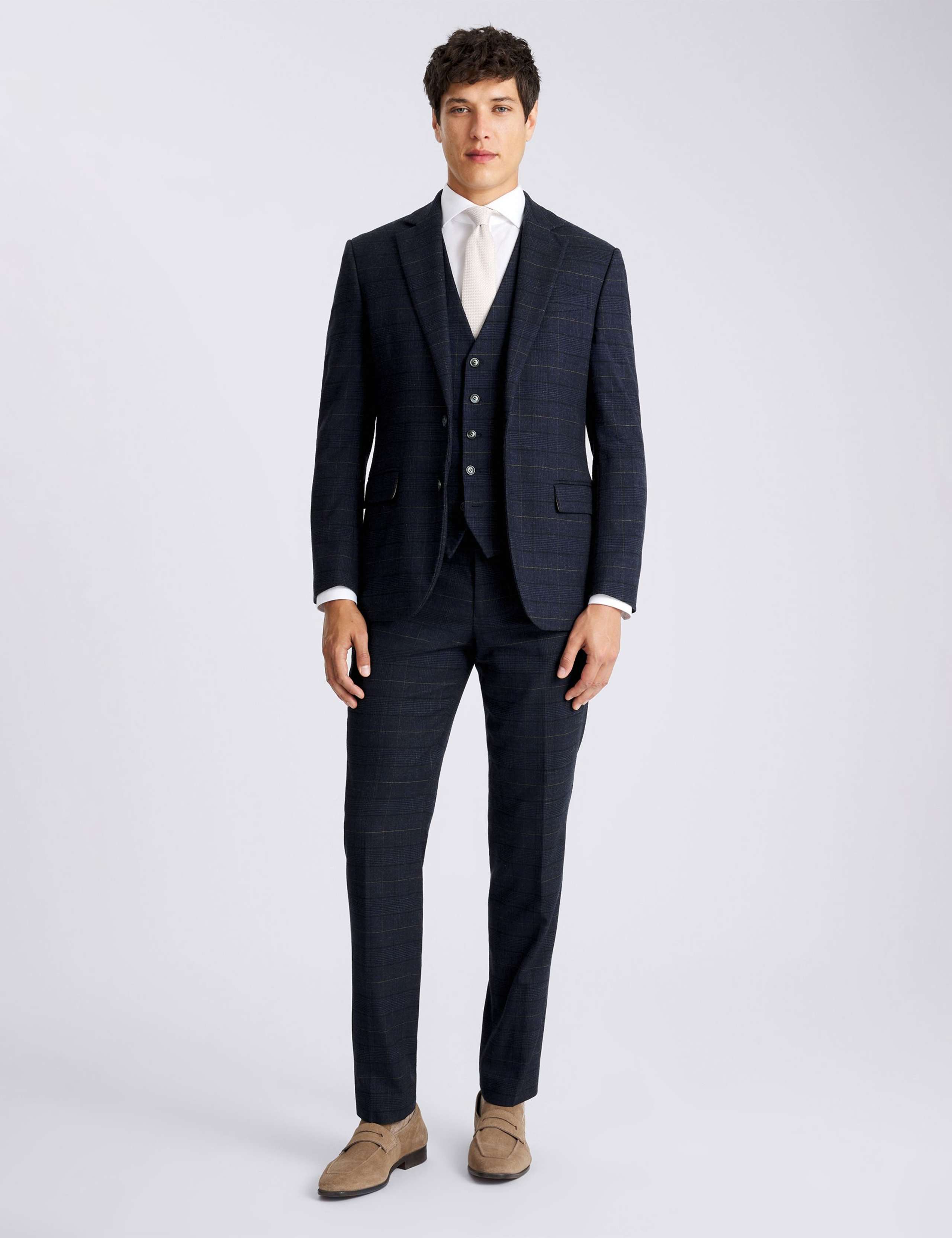 Tailored Fit Check Suit Jacket 6 of 7