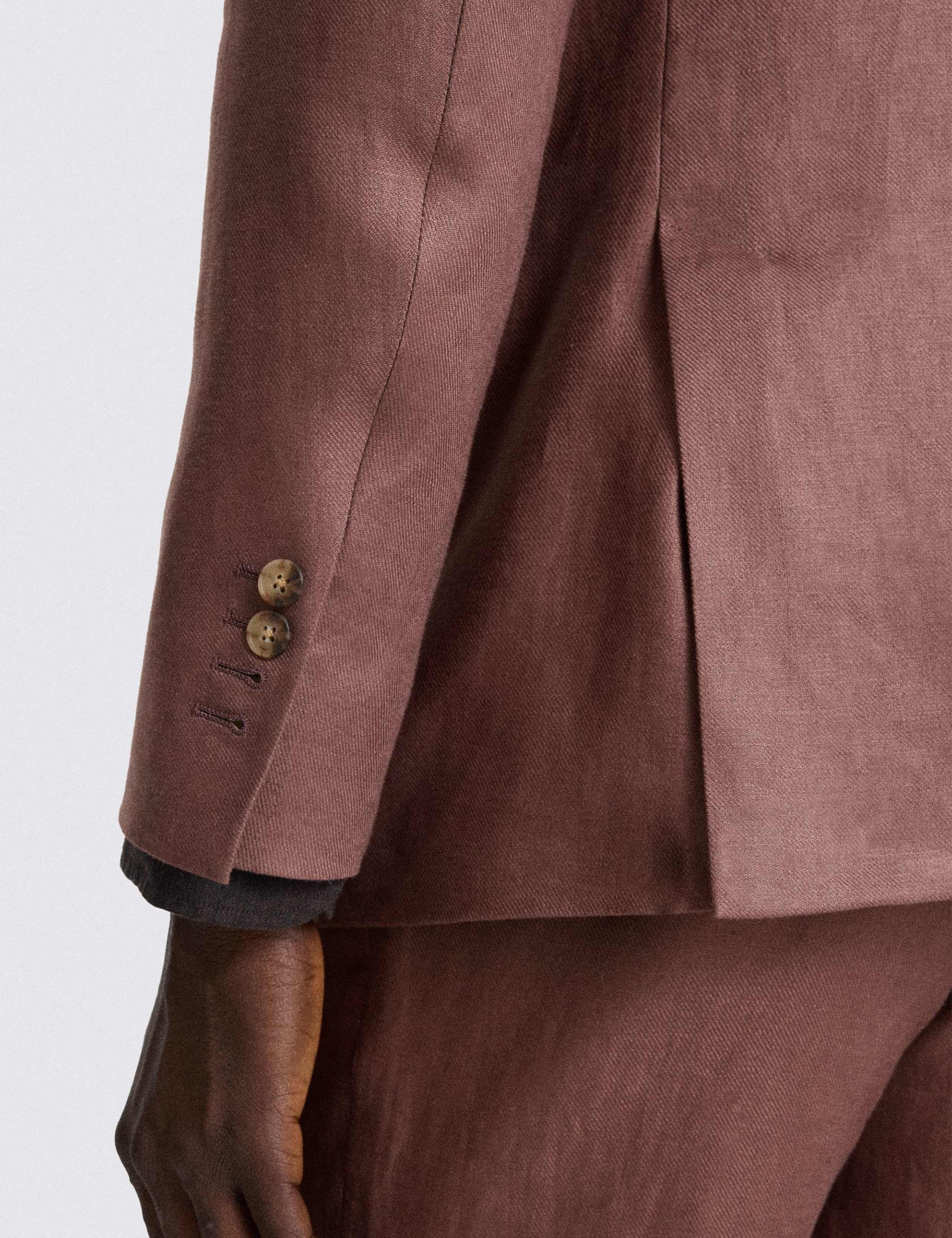 Slim Fit Pure Linen Double Breasted Blazer 5 of 5