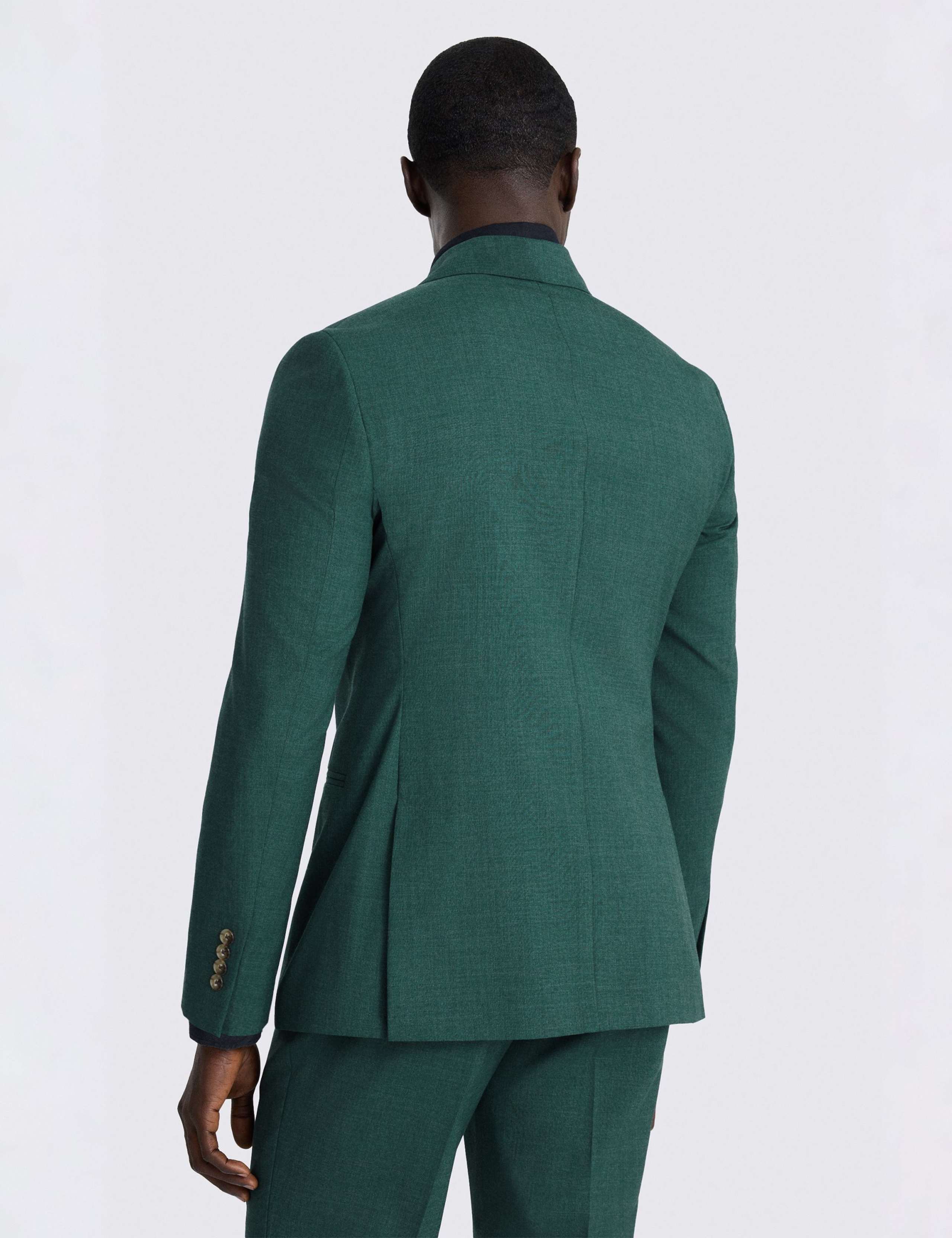 Slim Fit Wool Blend Double Breasted Blazer 3 of 4
