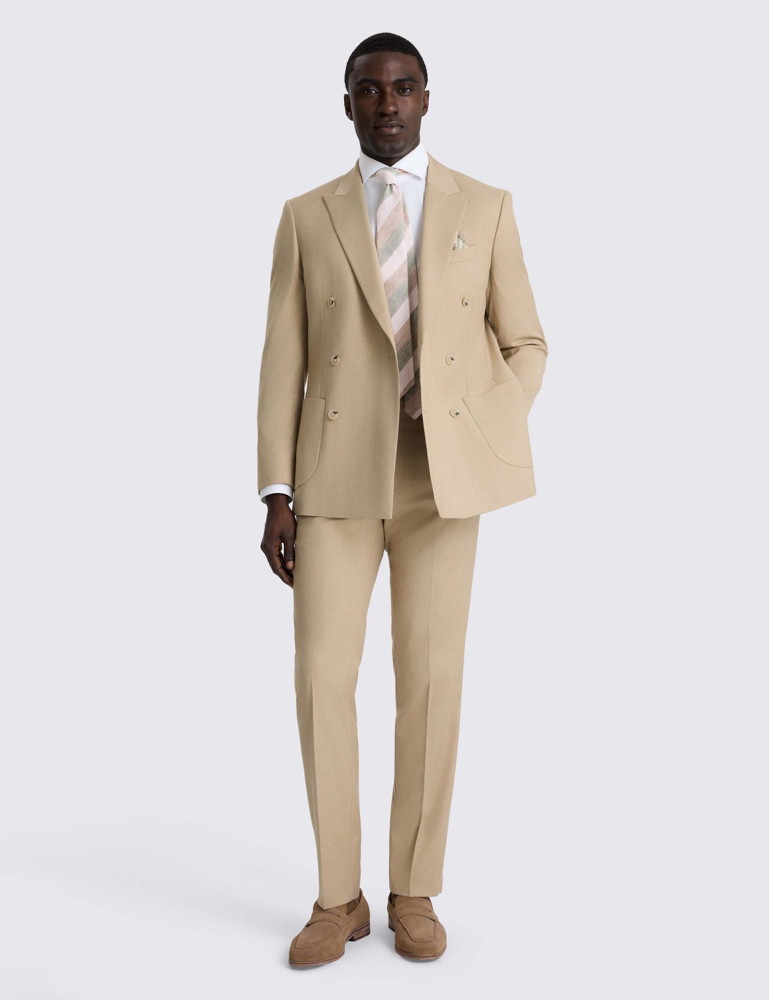 Tailored Fit Double Breasted Suit Jacket 3 of 5