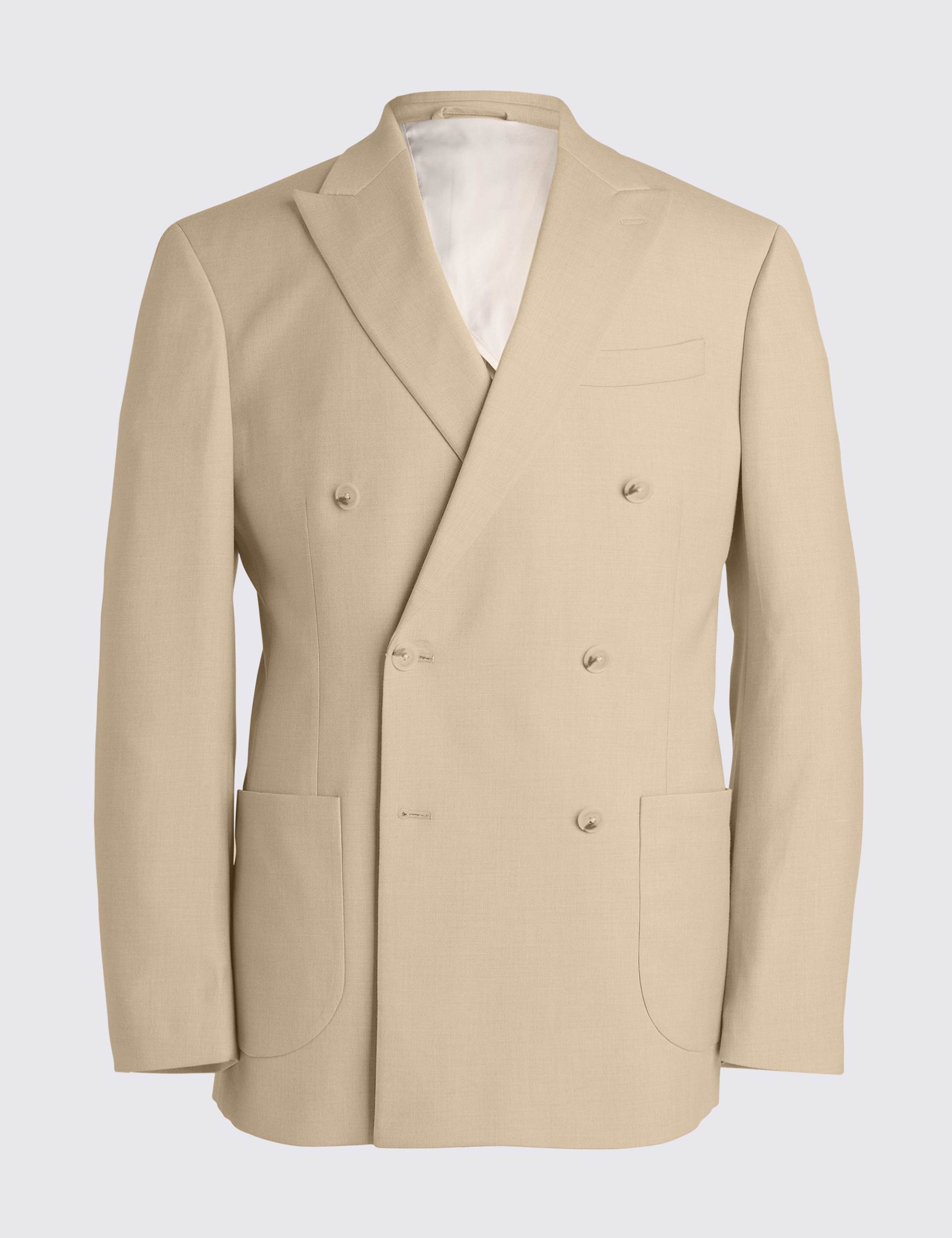 Tailored Fit Double Breasted Suit Jacket 2 of 5