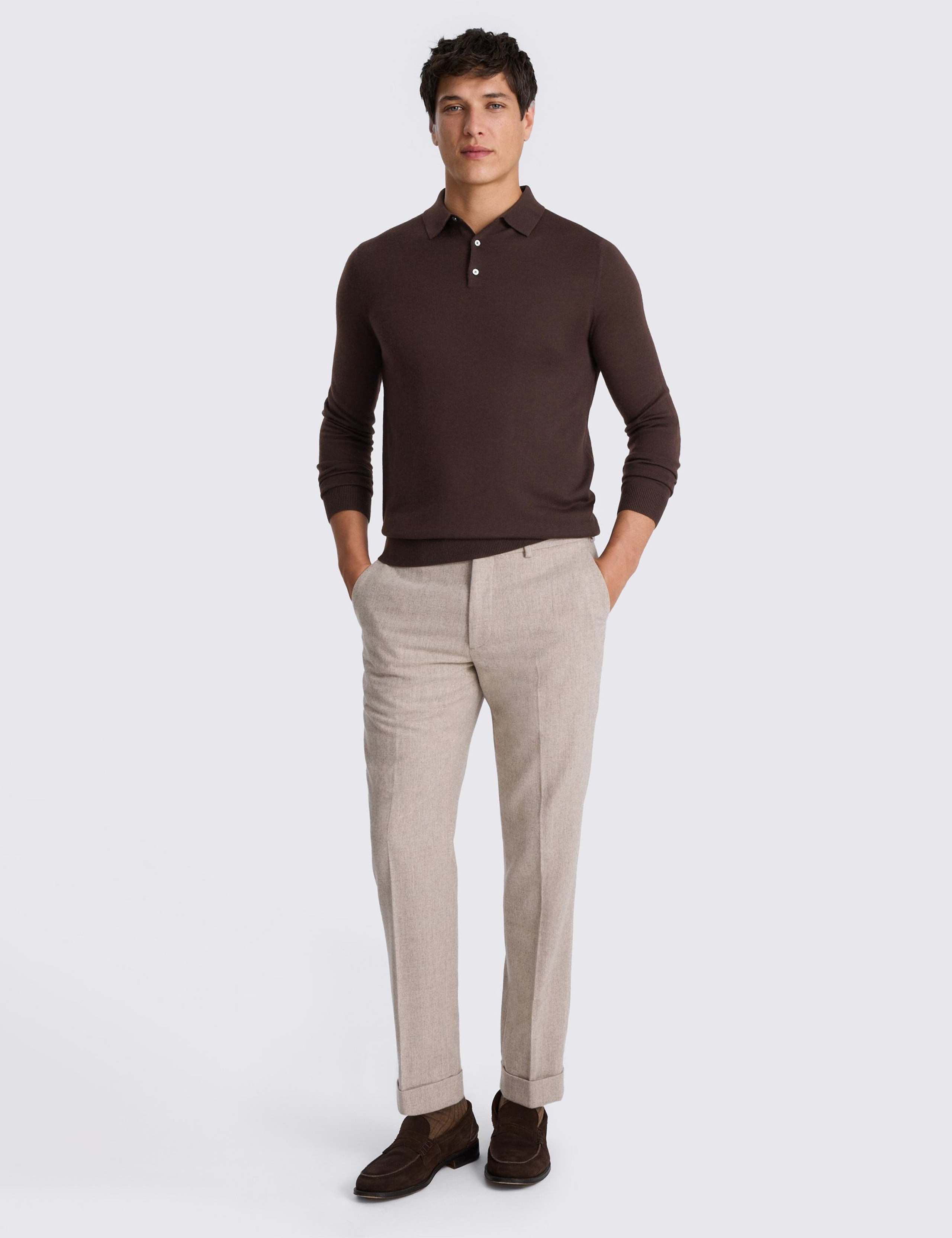 Merino Wool Rich Polo Shirt 3 of 4