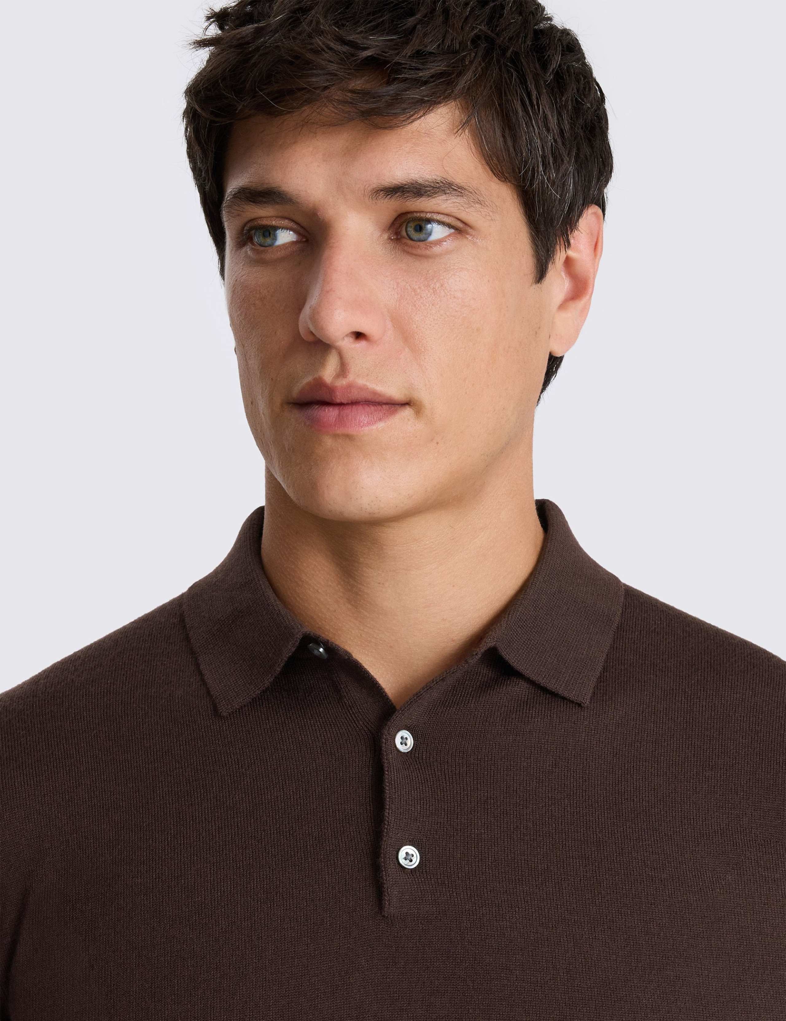 Merino Wool Rich Polo Shirt 4 of 4