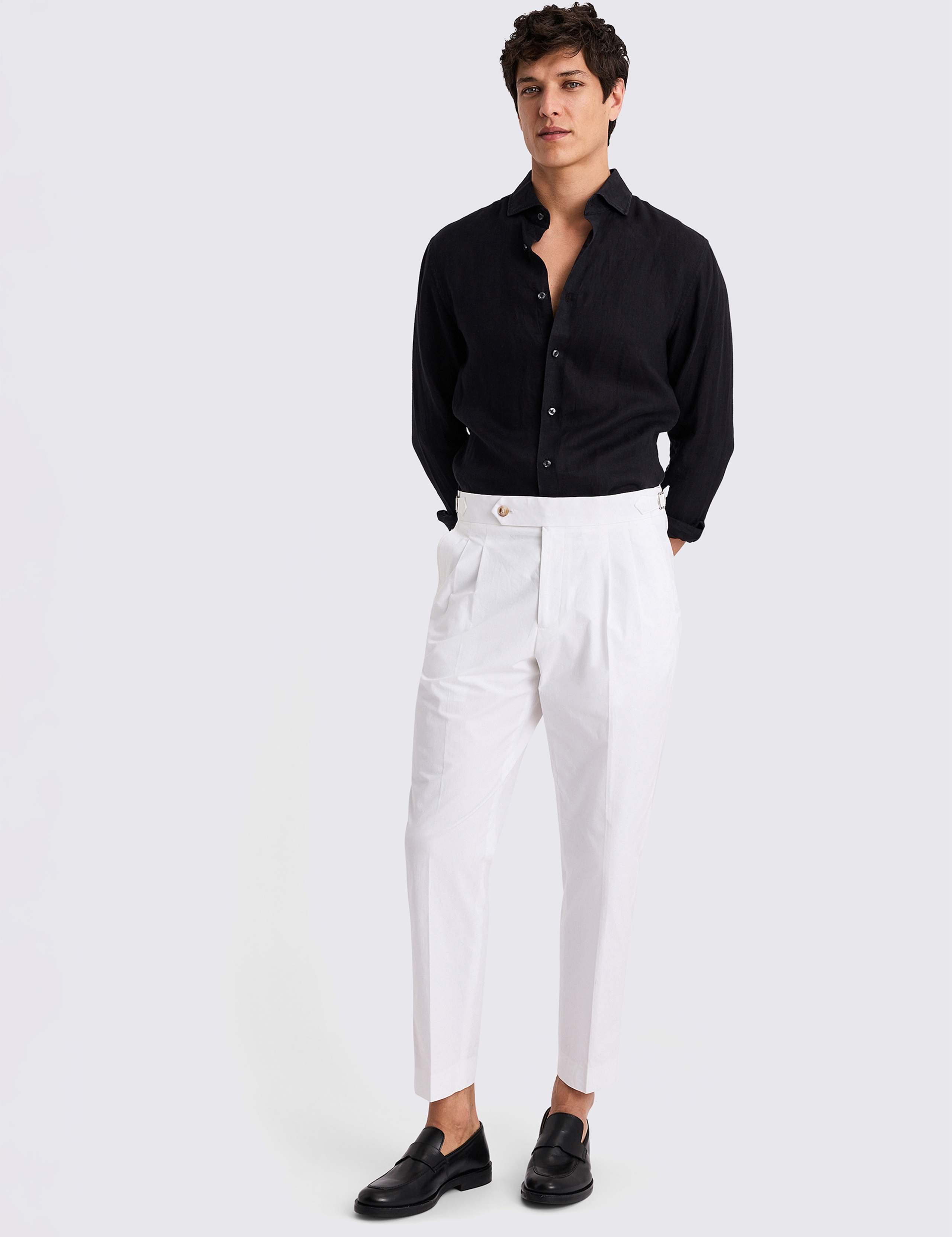 Tailored Fit Pure Linen Shirt 2 of 3