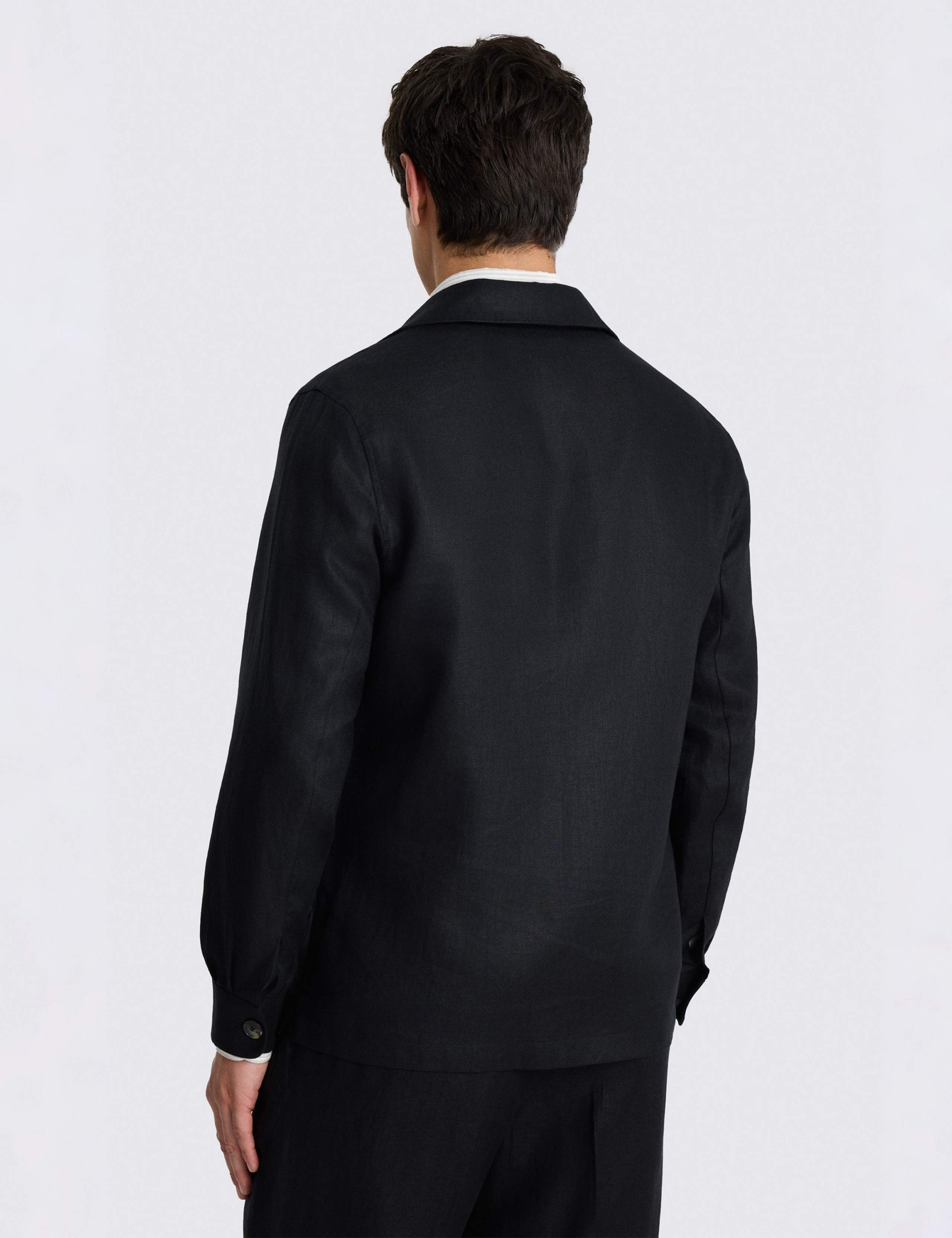 Pure Linen Twill Shacket 3 of 4