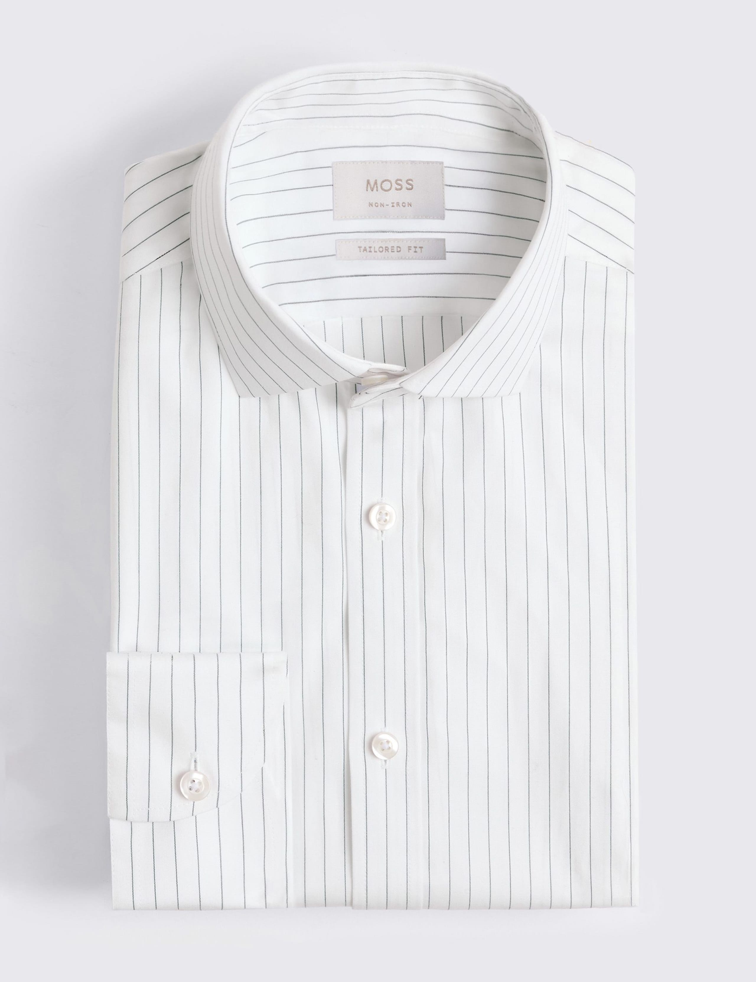 Tailored Fit Non Iron Striped Shirt 2 of 3