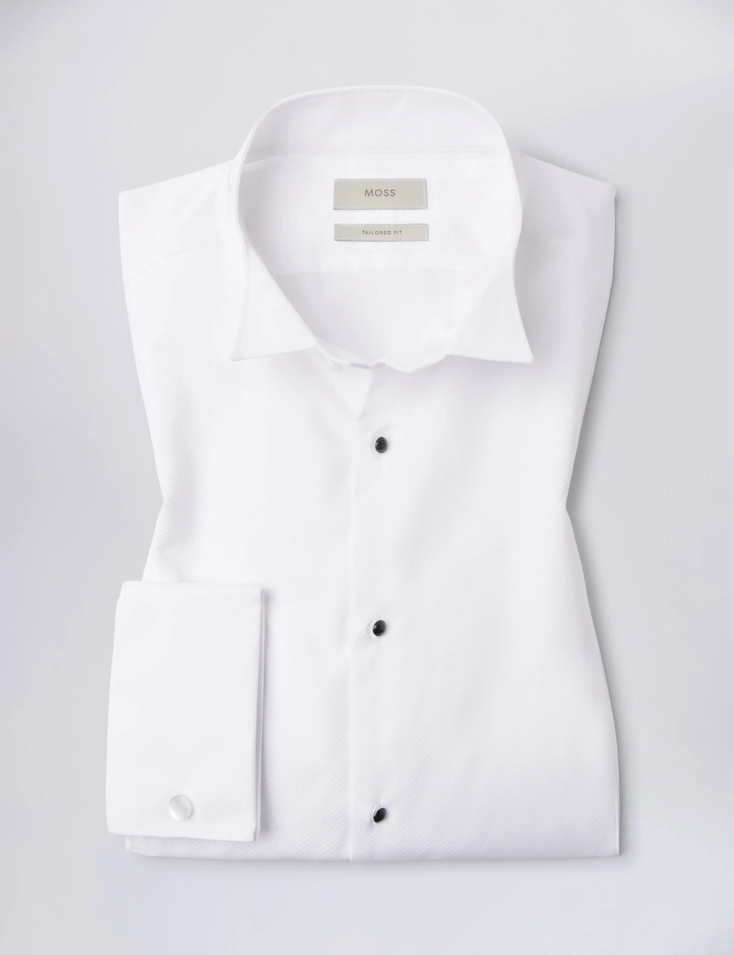 Tailored Fit Pure Cotton Dress Shirt 2 of 3