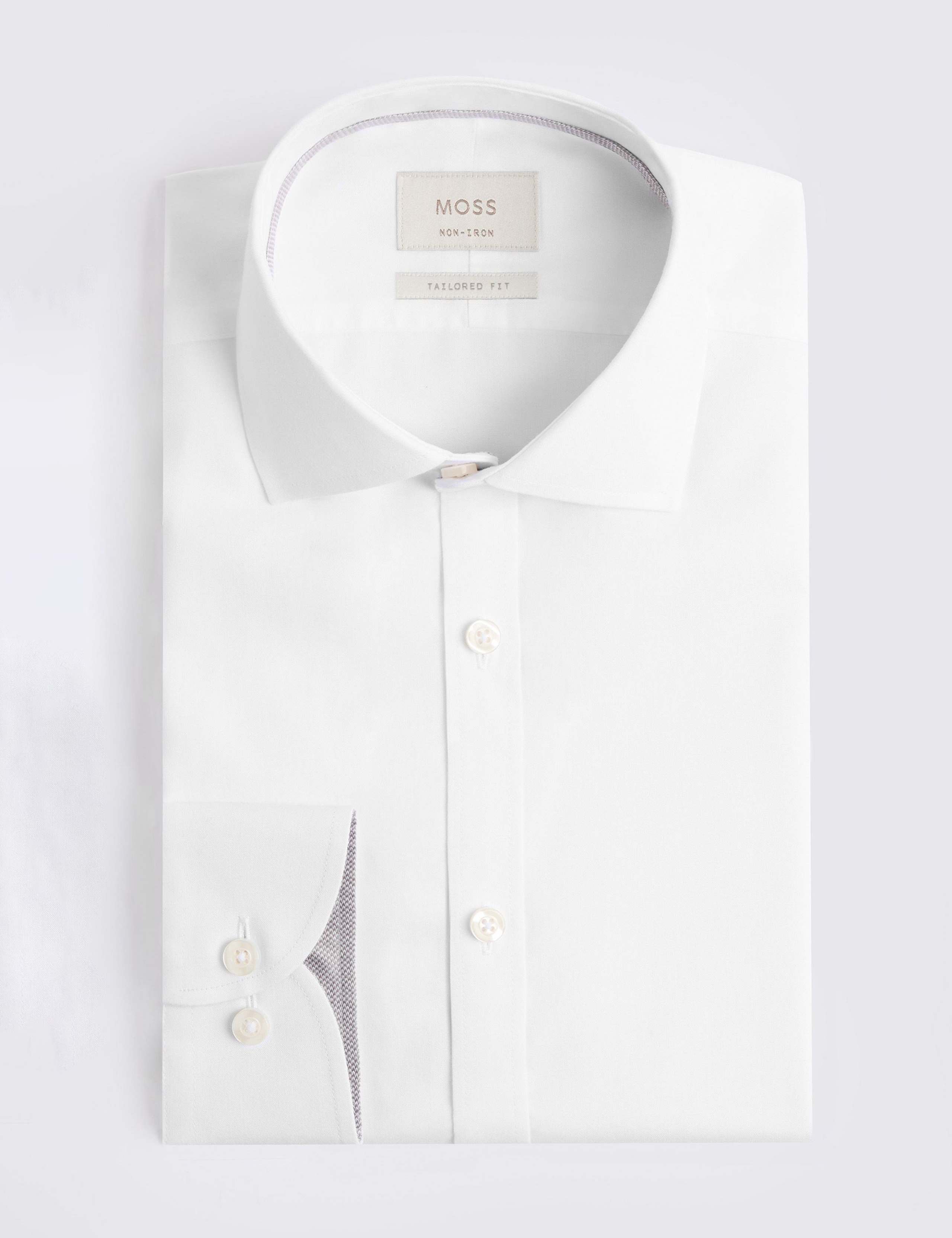Tailored Fit Non Iron Pure Cotton Oxford Shirt 2 of 3