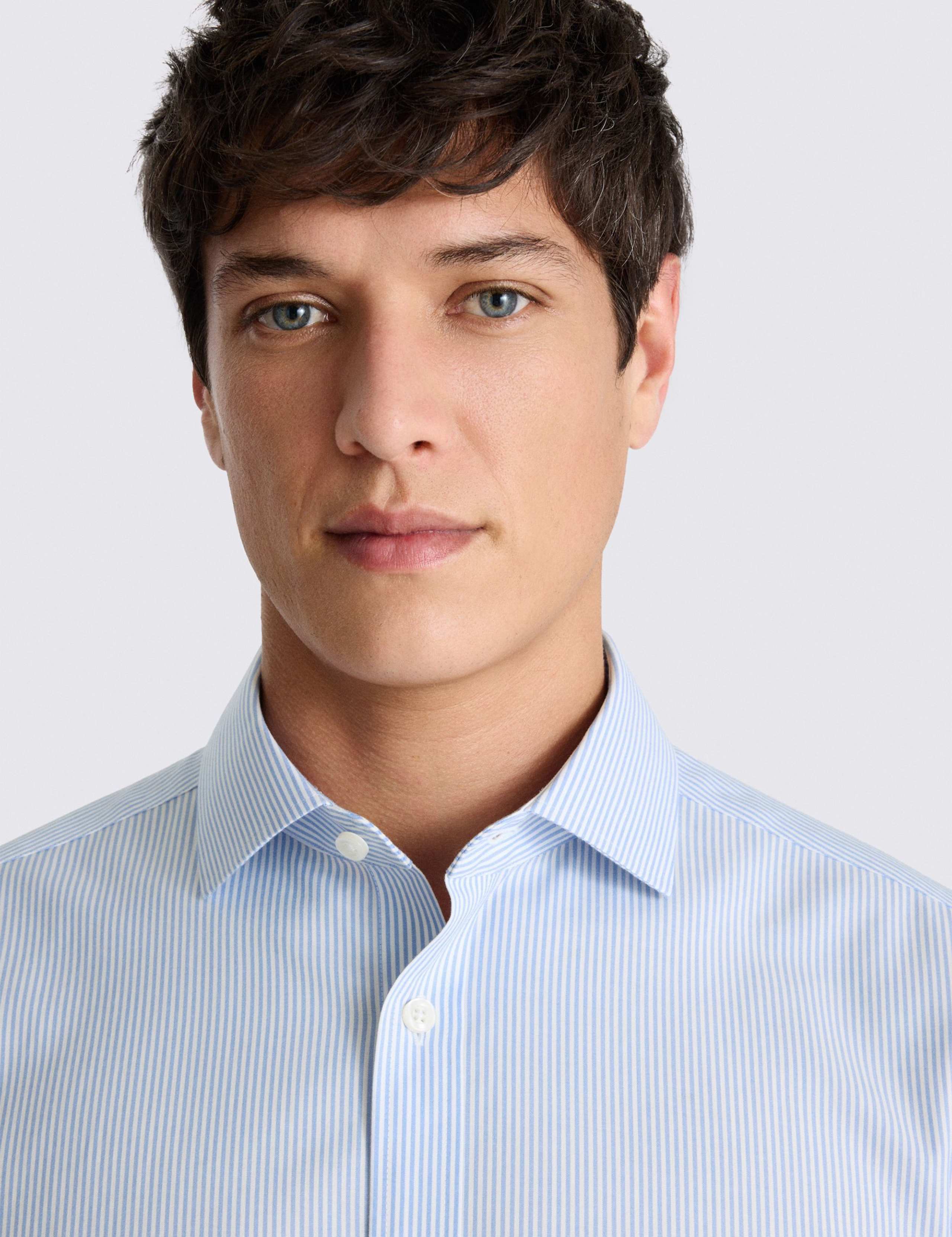 Tailored Fit Striped Stretch Shirt 3 of 3