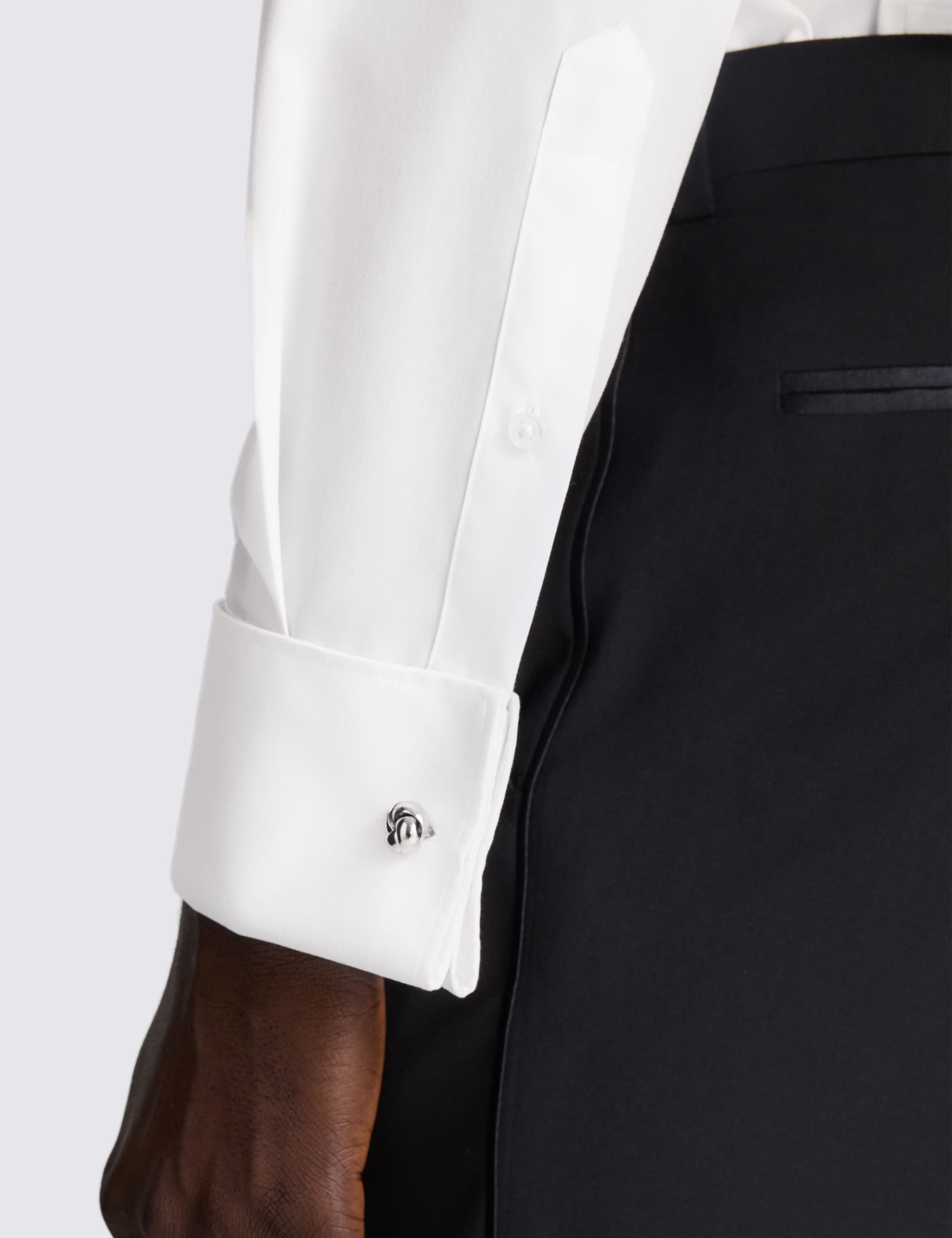 Tailored Fit Pure Cotton Dress Shirt 3 of 3