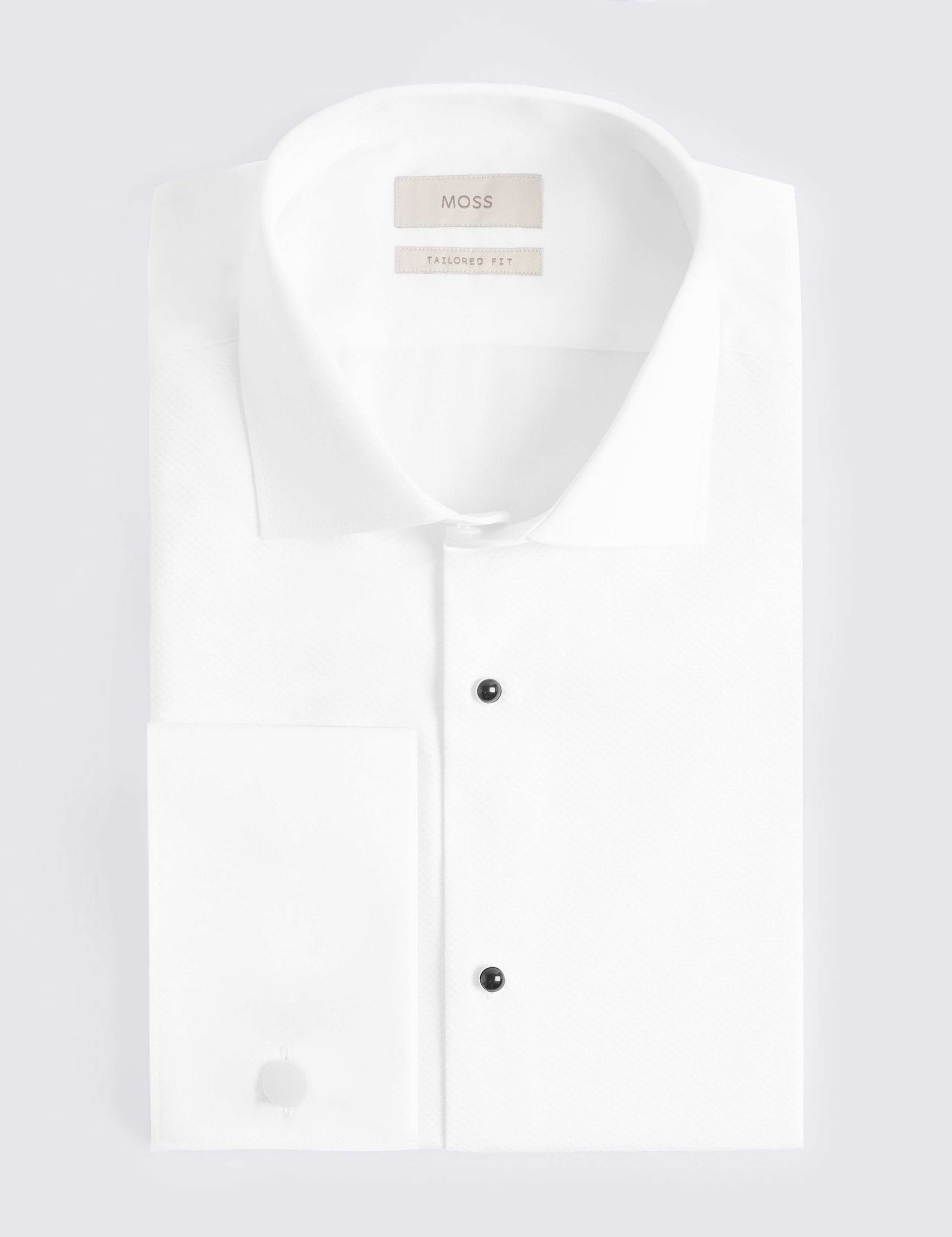 Tailored Fit Pure Cotton Dress Shirt 2 of 3