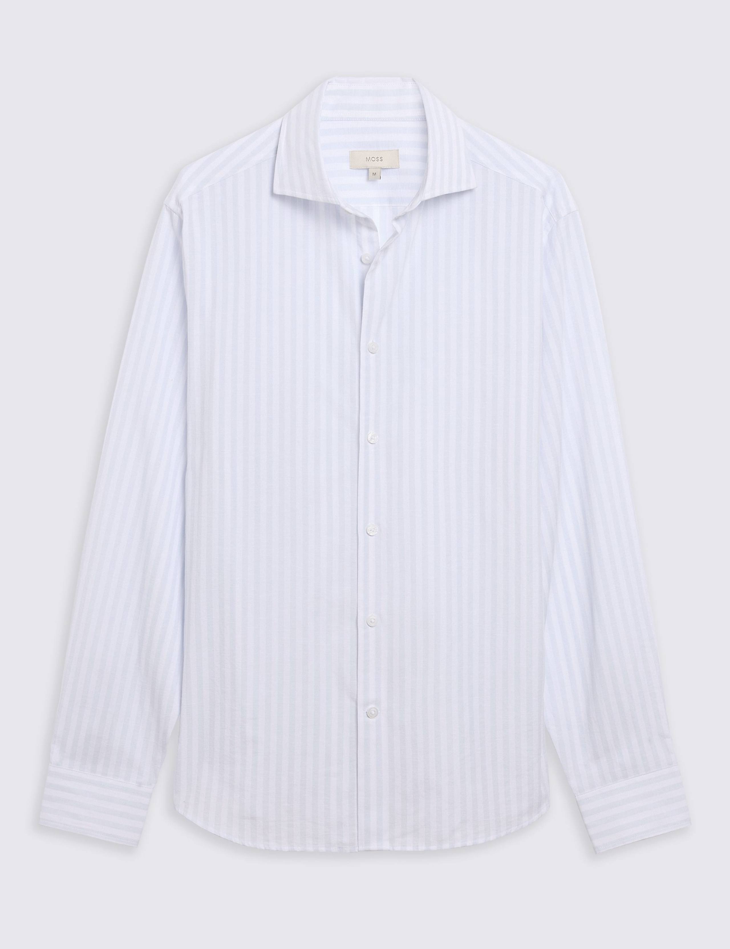 Cotton Rich Striped Shirt 2 of 4