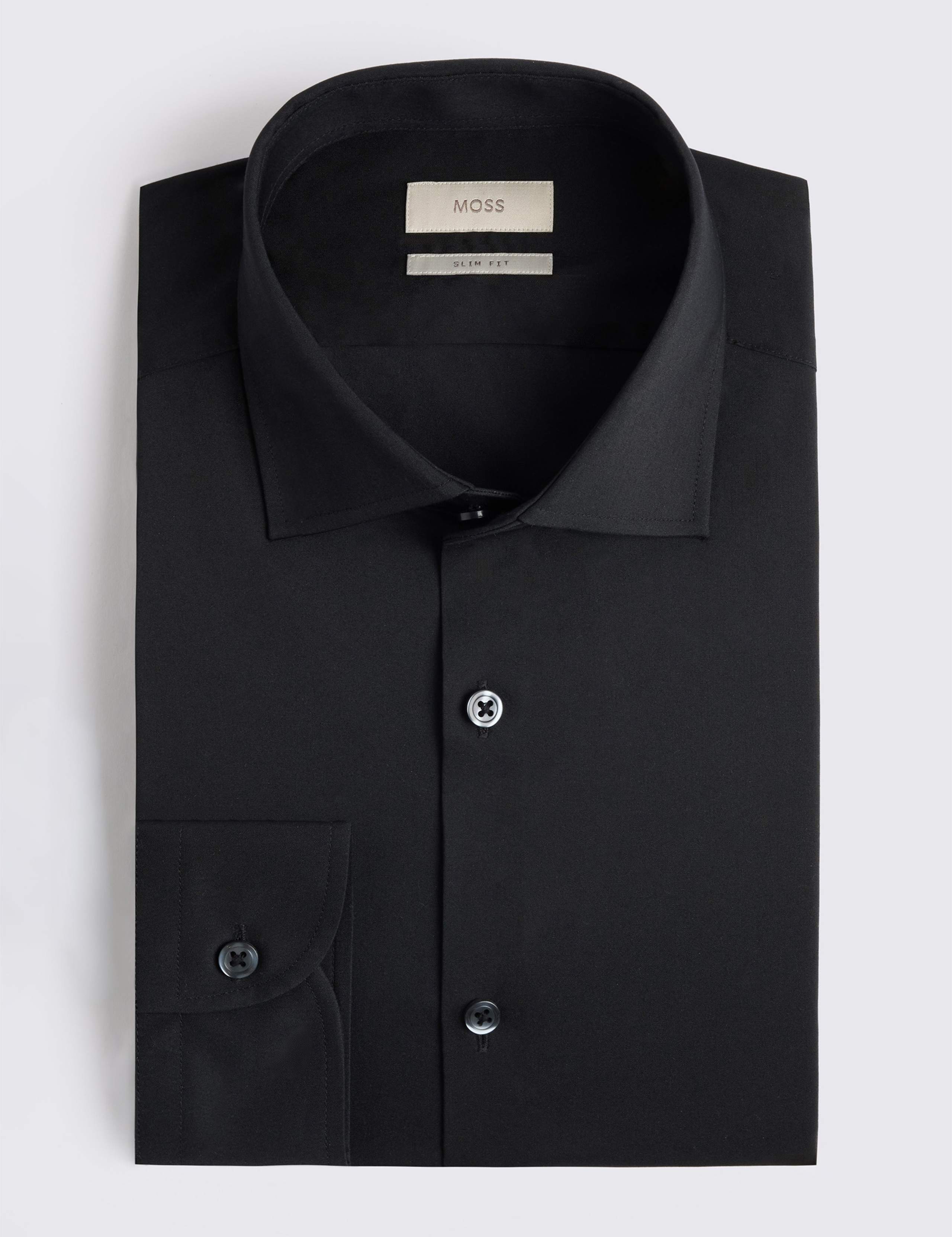 Slim Fit Cotton Rich Stretch Shirt 2 of 3