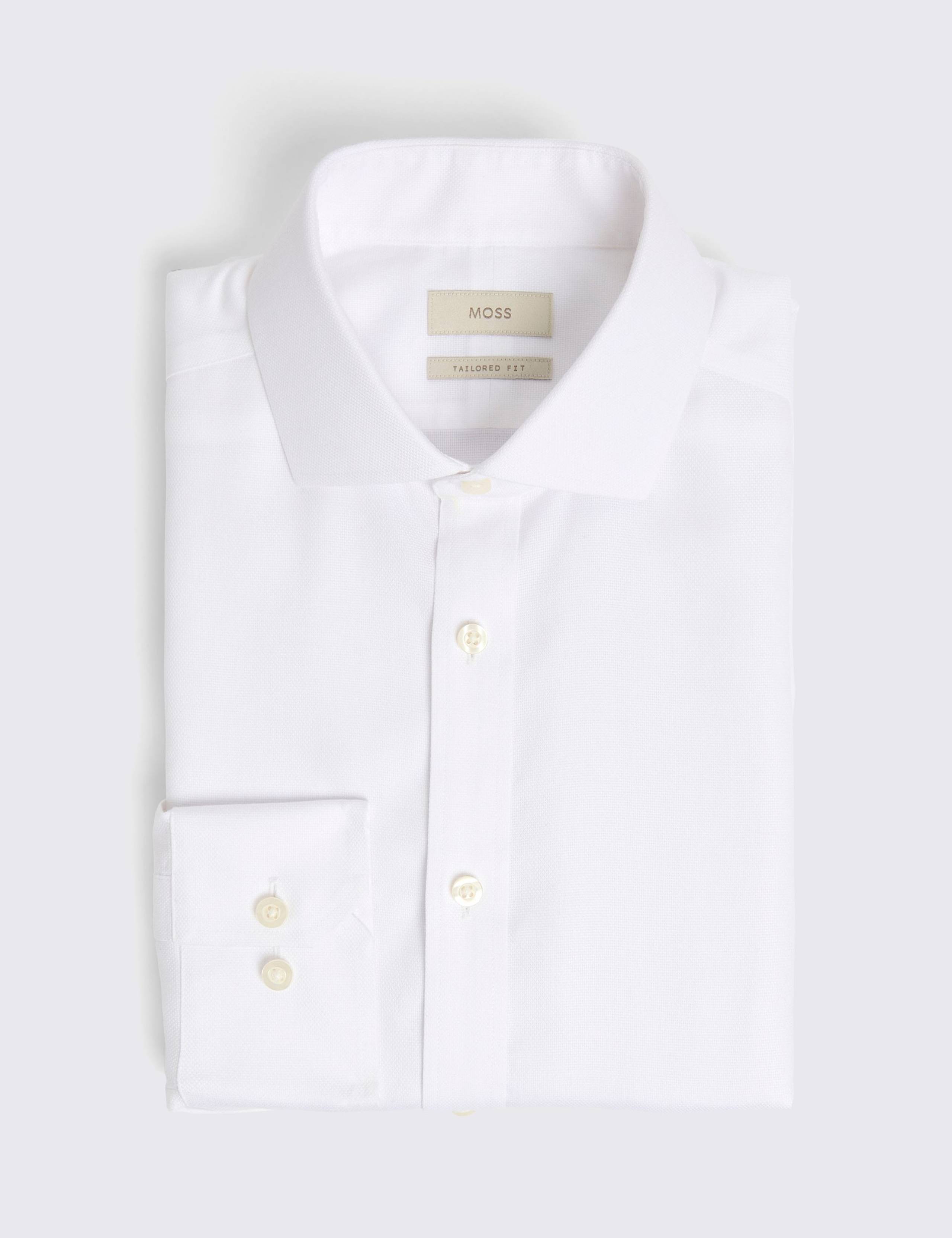 Tailored Fit Non Iron Pure Cotton Oxford Shirt 2 of 4