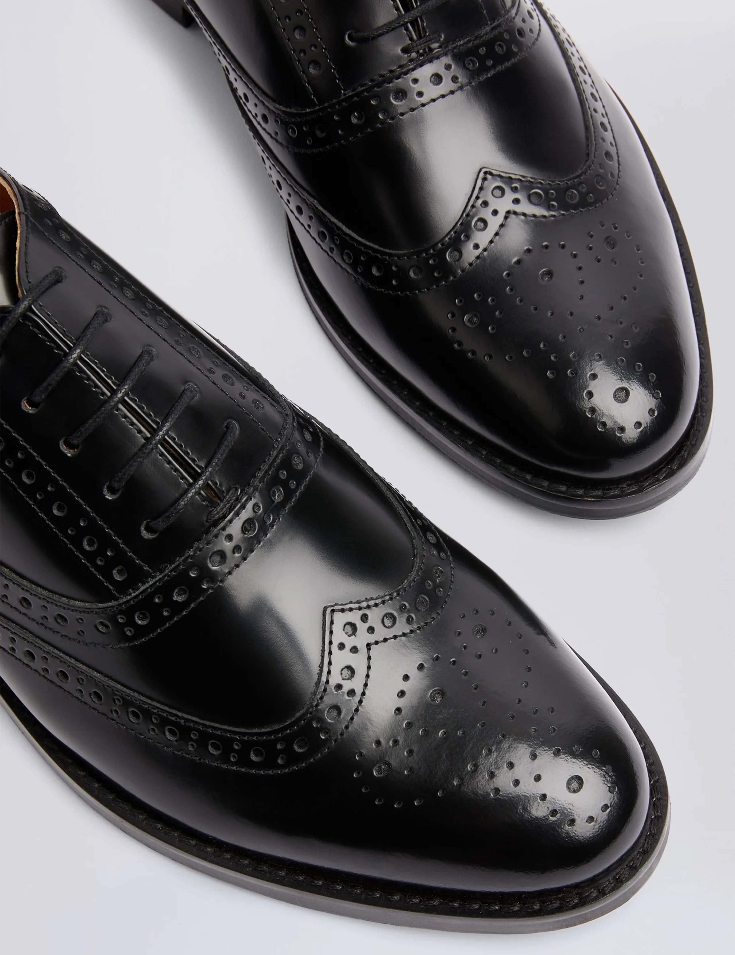 Leather Oxford Brogue Shoes 1 of 4