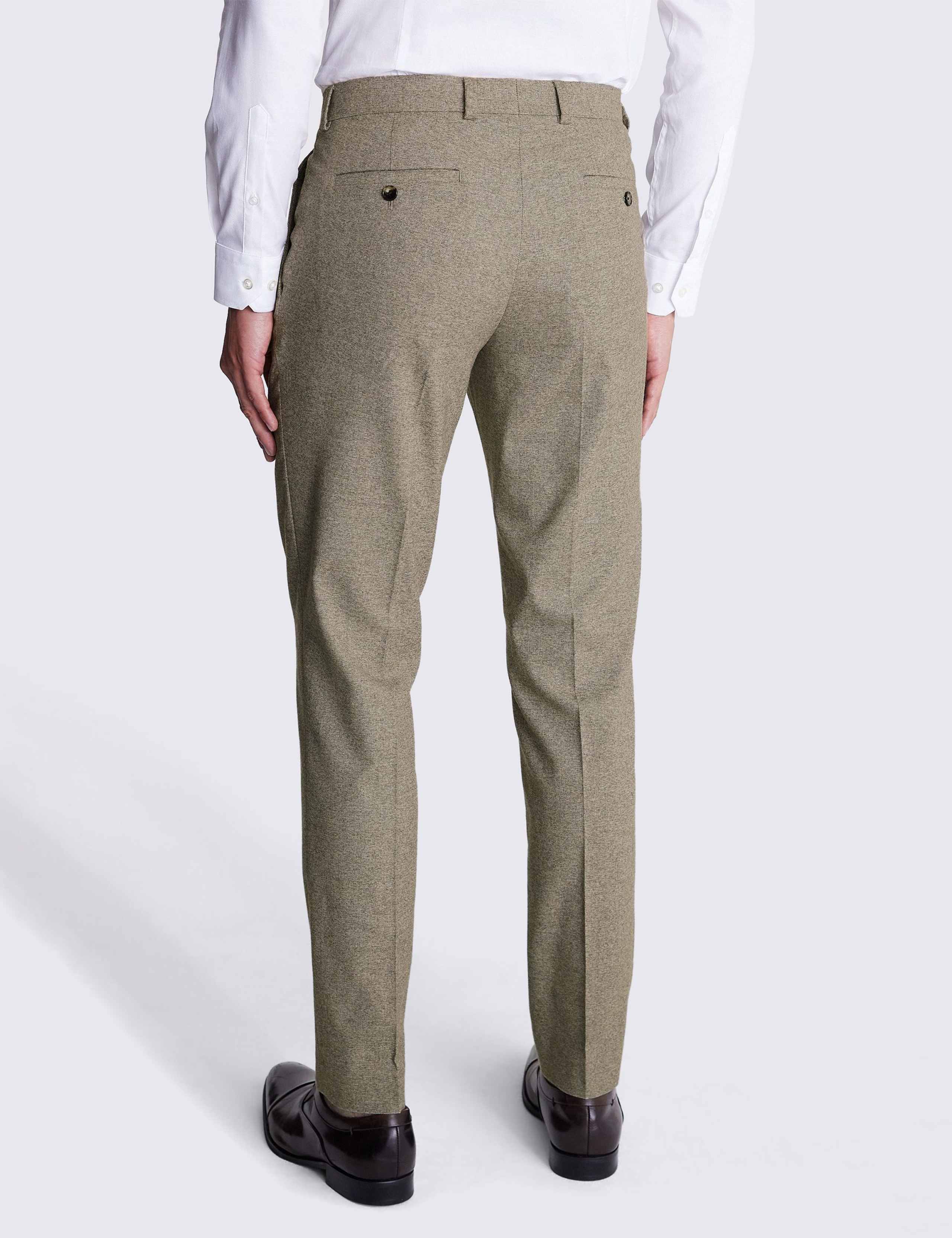 Slim Fit Brushed Stretch Suit Trousers 2 of 3