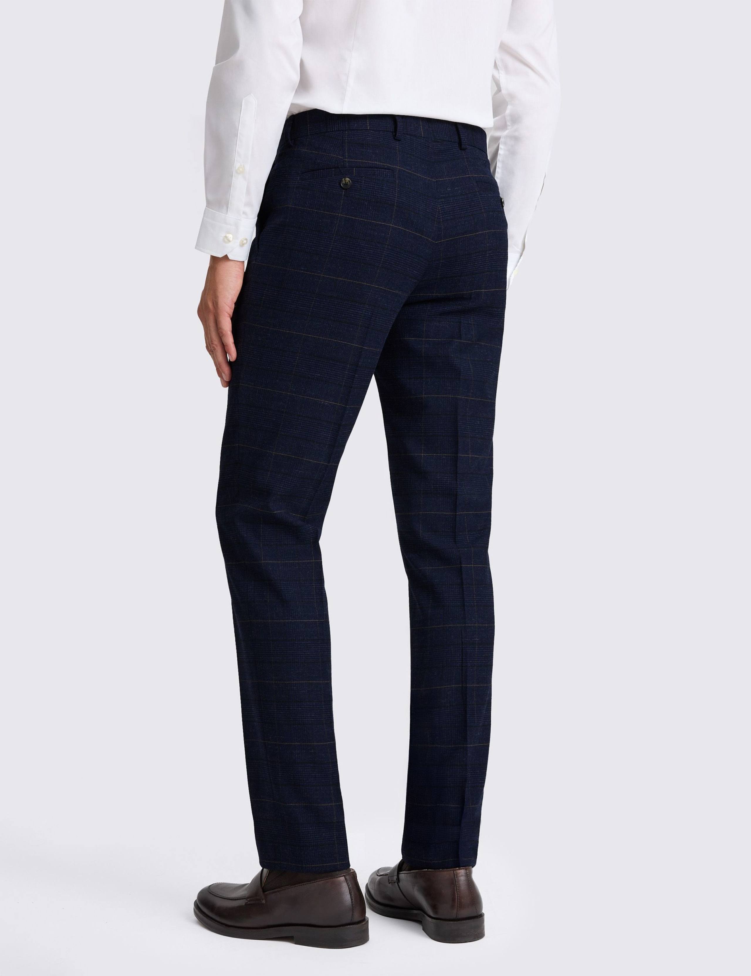 Slim Fit Check Suit Trousers 3 of 3