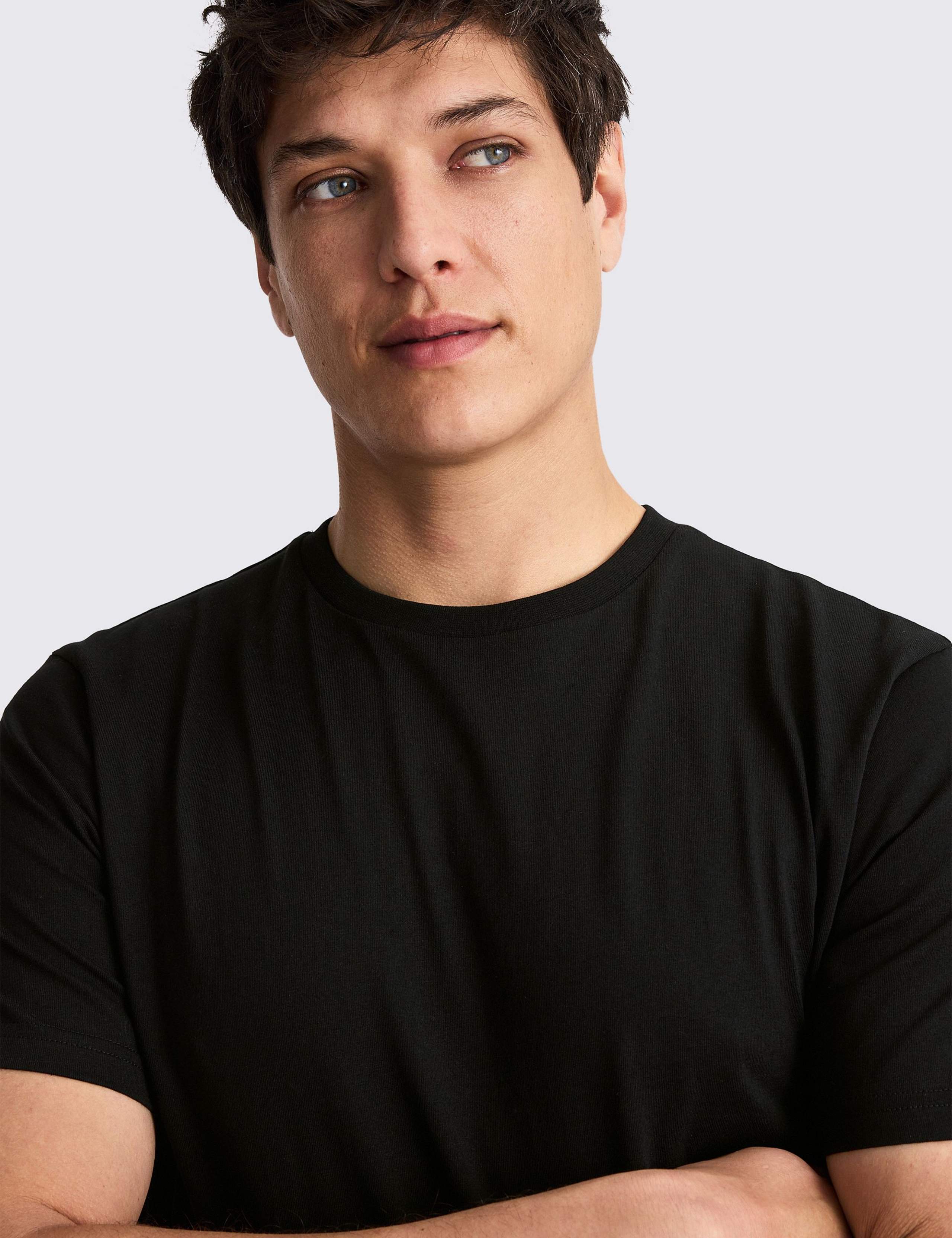 Pure Cotton Crew Neck T-Shirt 4 of 4