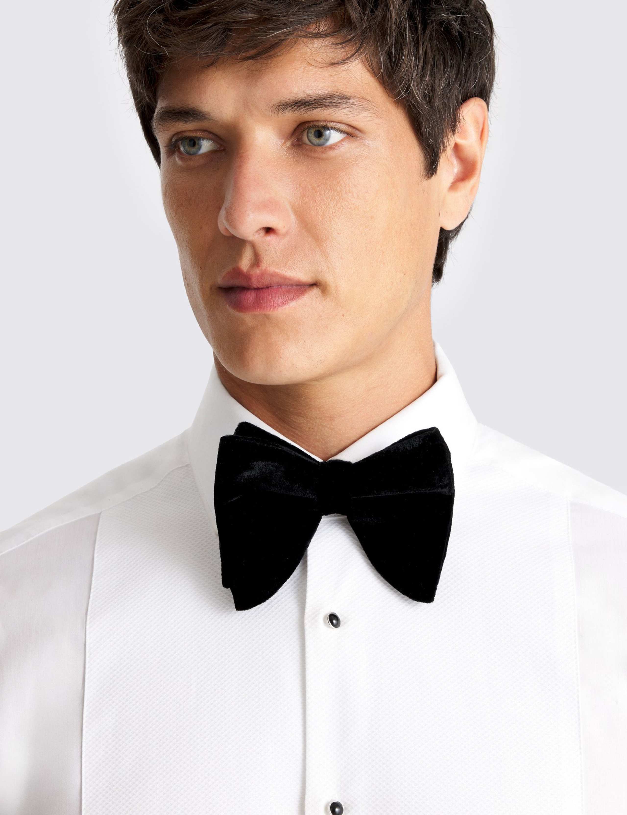 Velvet Bow Tie with Silk 2 of 2