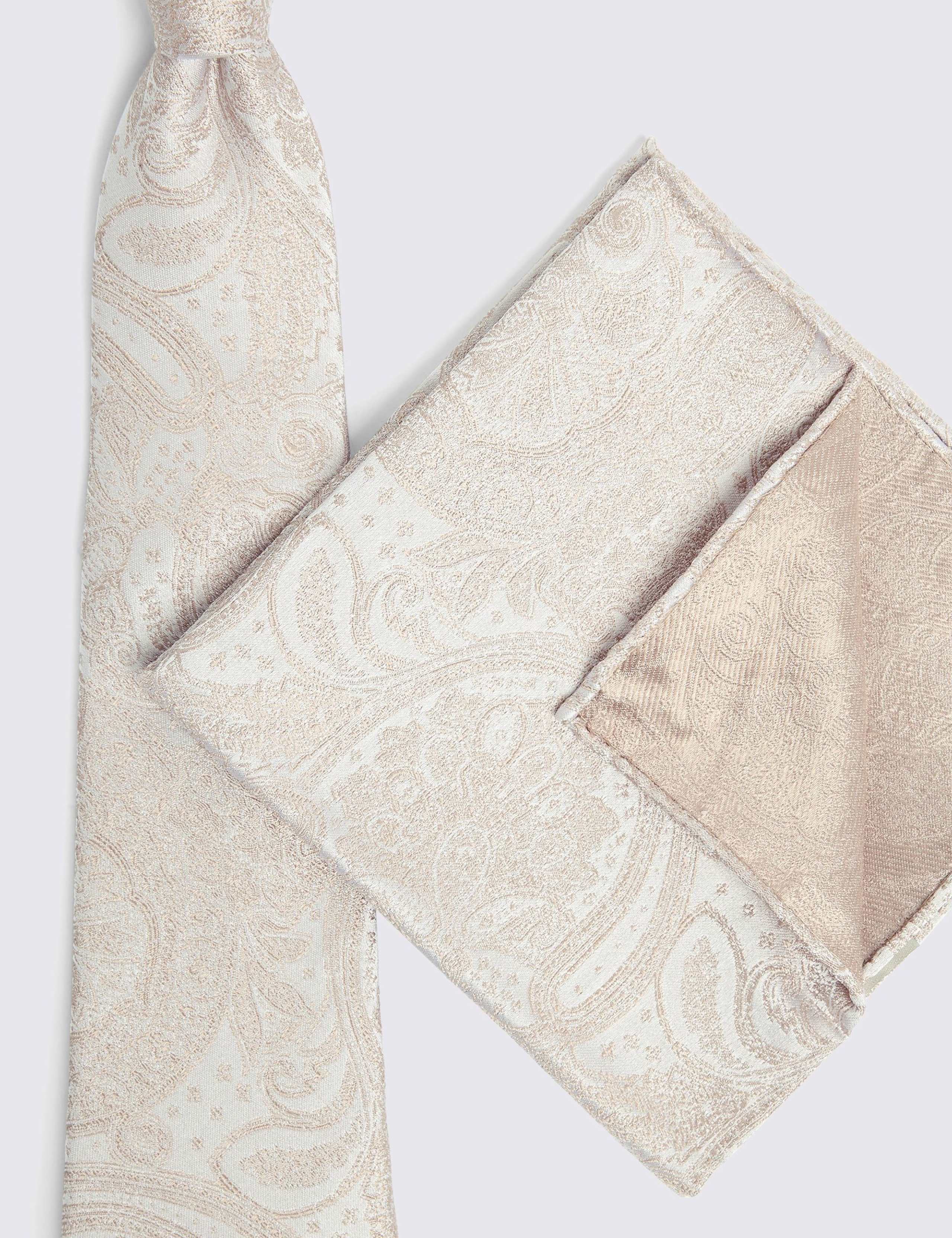 Wedding Paisley Pure Silk Tie 3 of 3