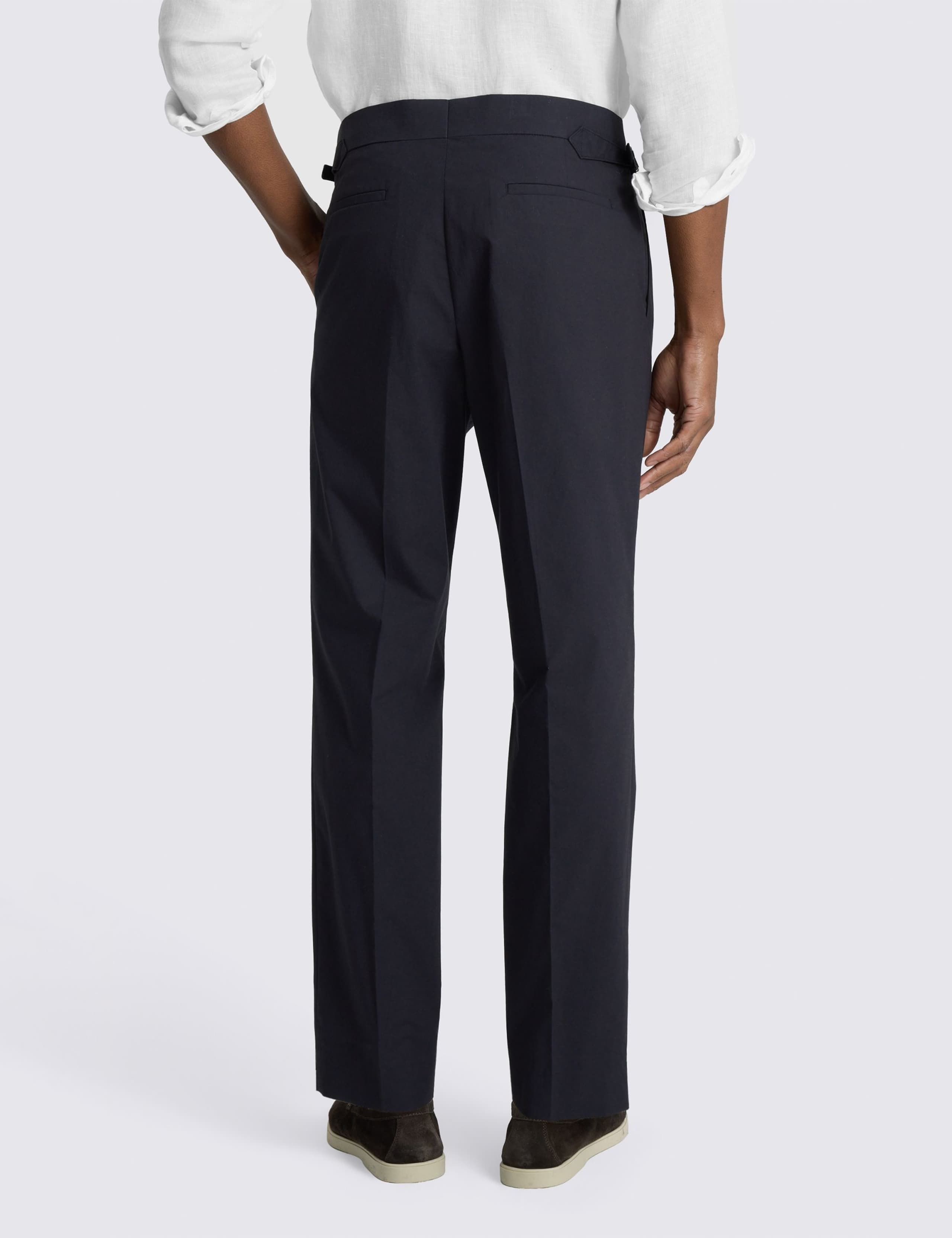 Tailored Fit Cotton Rich Suit Trousers 3 of 4