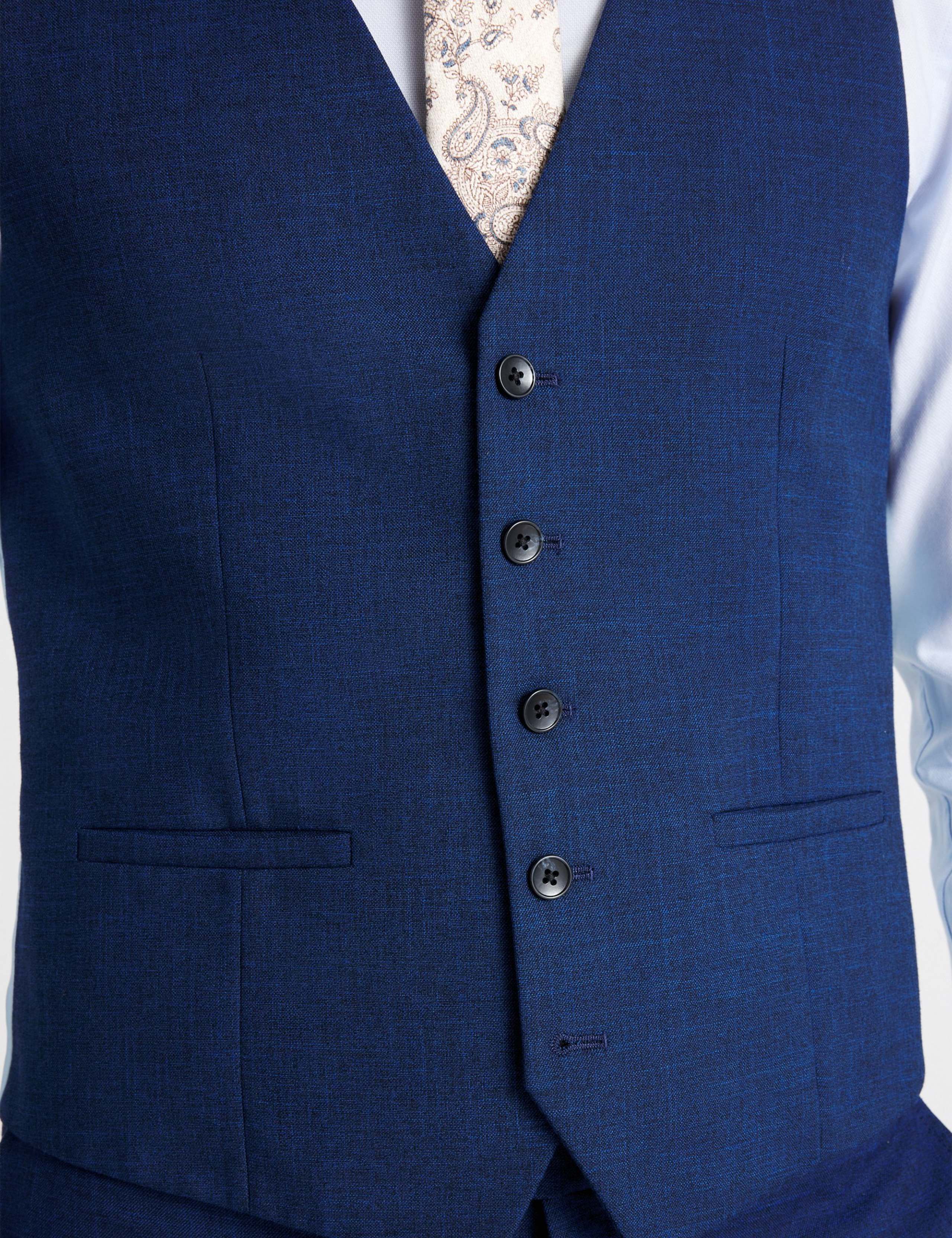 Slim Fit Textured Waistcoat 3 of 3