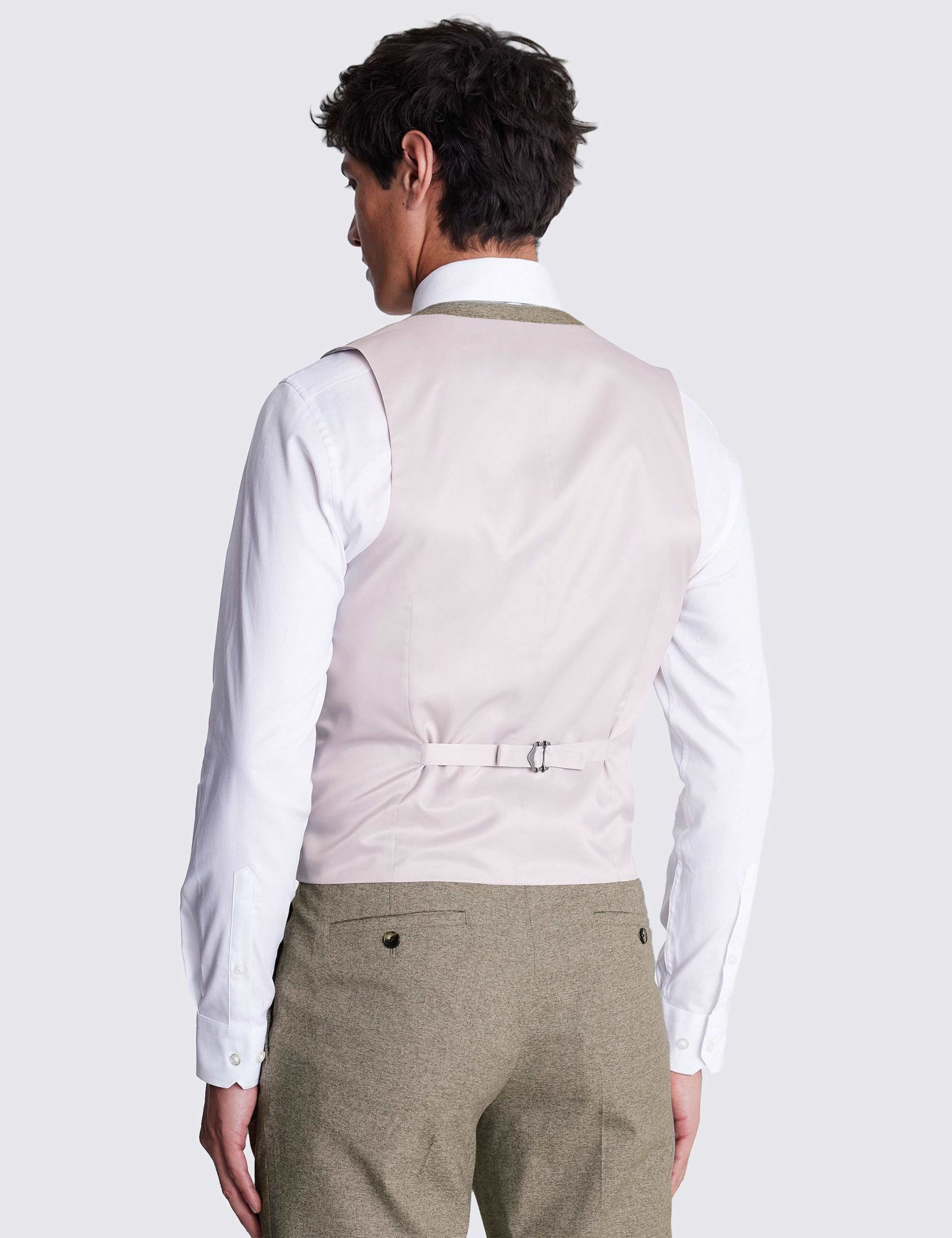 Slim Fit Stretch Double Breasted Waistcoat 2 of 3