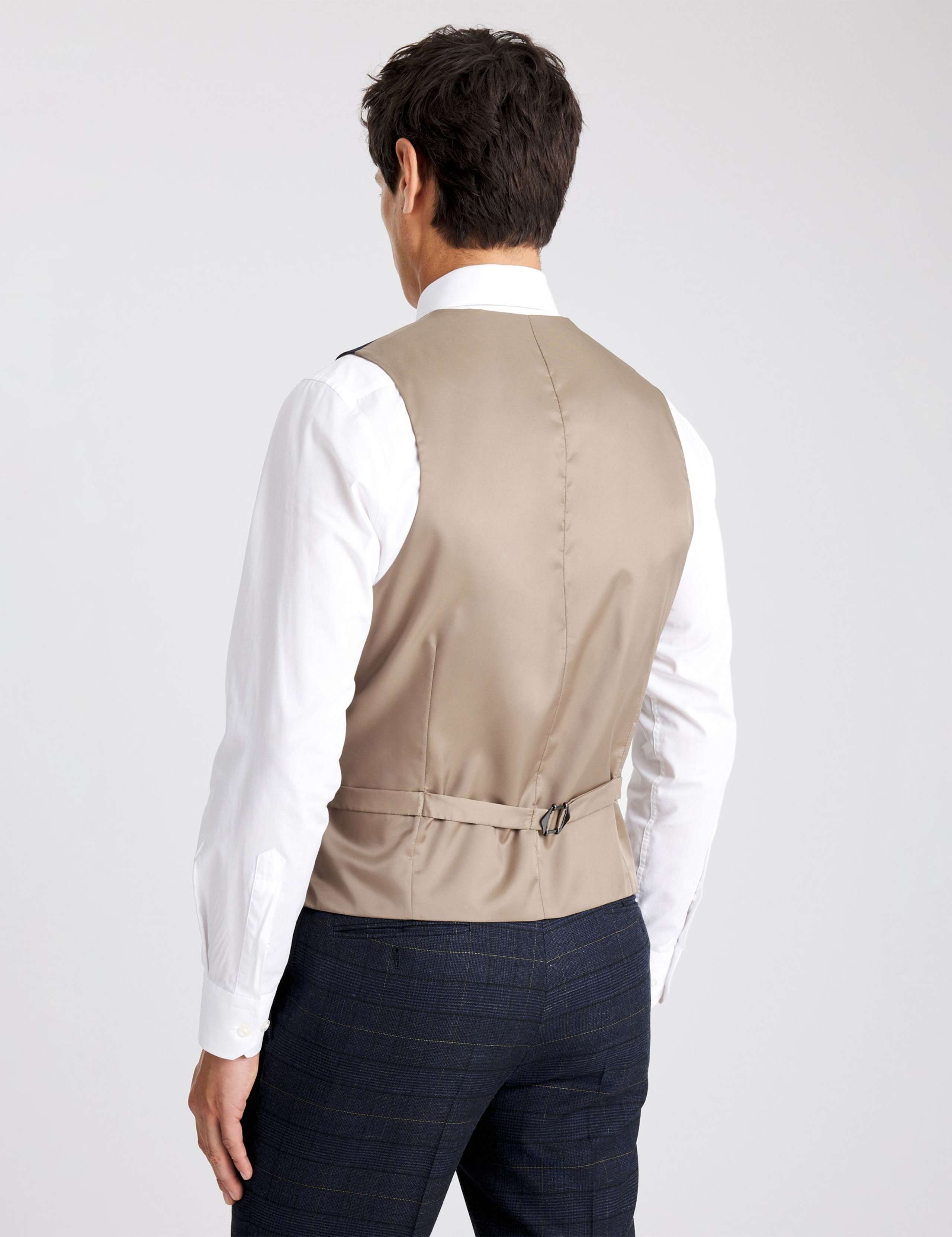 Tailored Fit Check Waistcoat 3 of 3